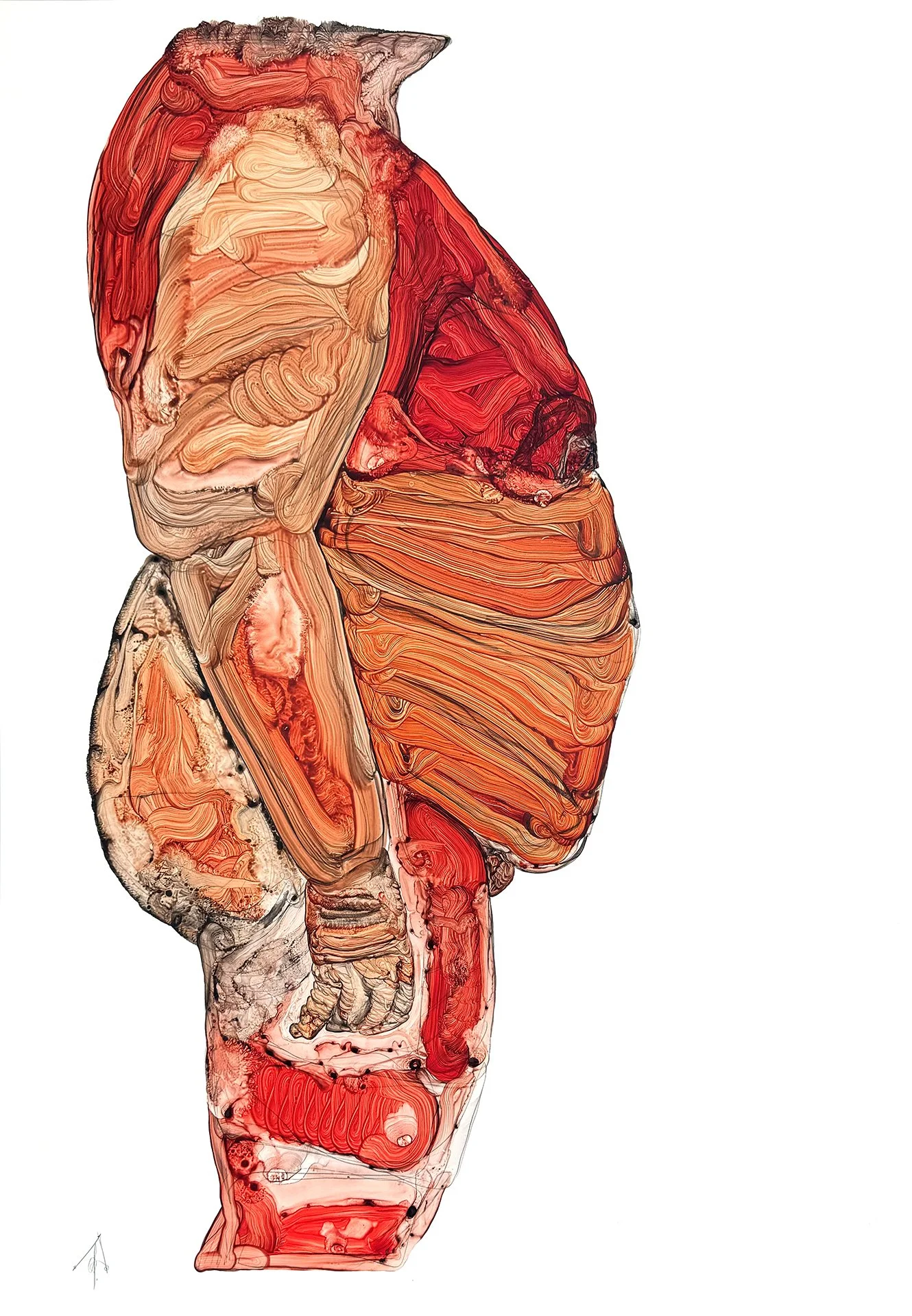  DAVID DEWEERDT  UNTITLED (02) Ink and acrylic on mylar 39.4 x 27.6 inches 100 x 70 centimeters  $2000   INQUIRE →  