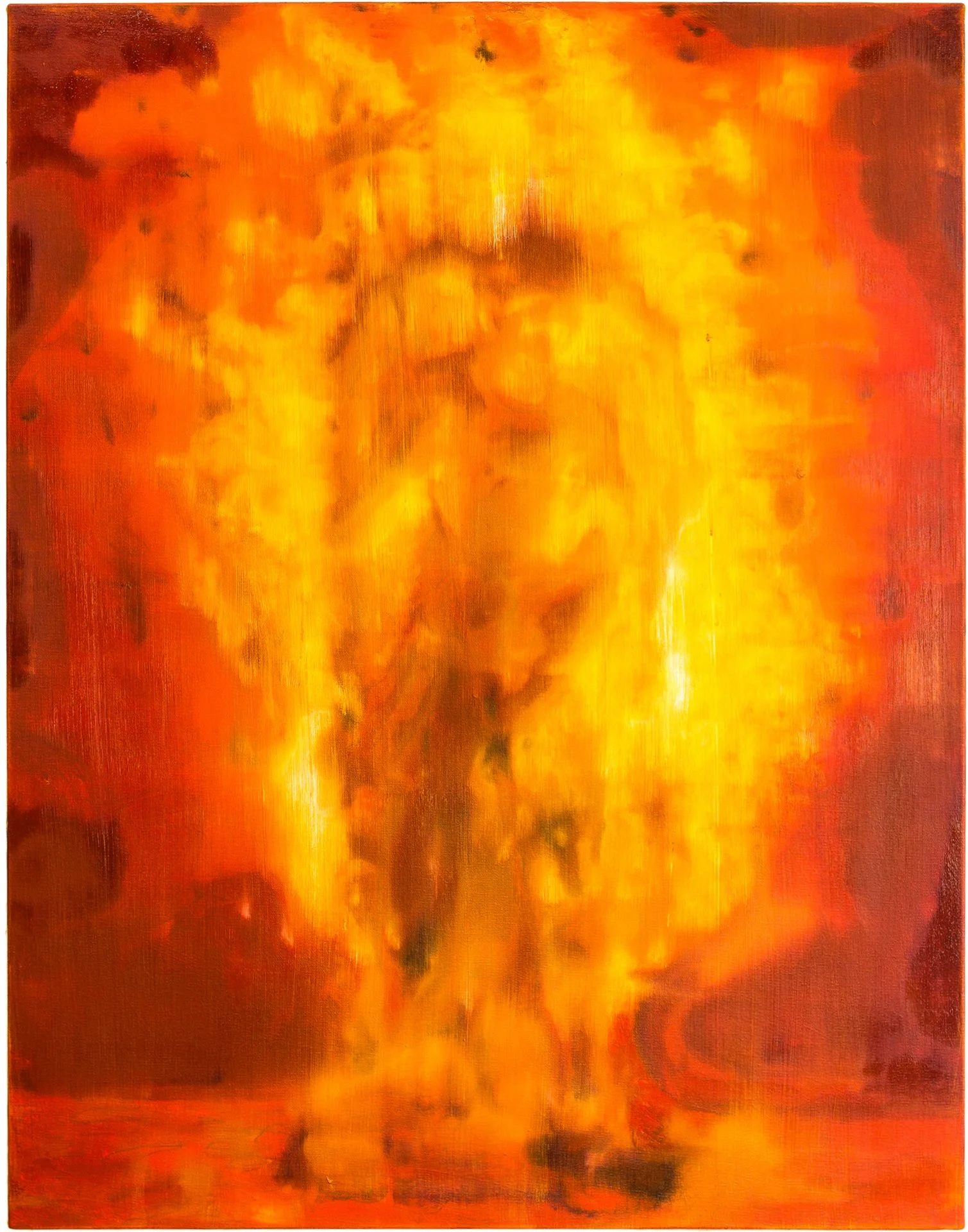 RAFAEL HAYASHI  QUENTE  (HEAT) Oil on Canvas 35.4 x 27.6 inches 90 × 70 centimeters  $2600   INQUIRE →  