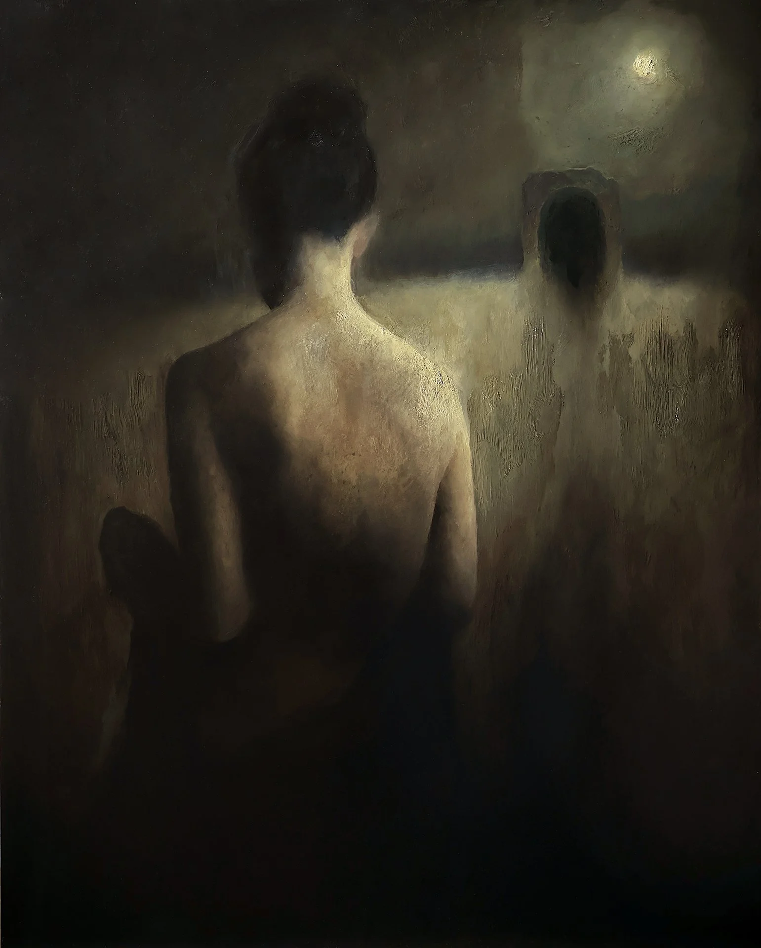  LARISA BRECHUN   PORTAL Oil on panel 20 x 16 inches 50.8 x 40.6 centimeters  Price TBD   BUY →  