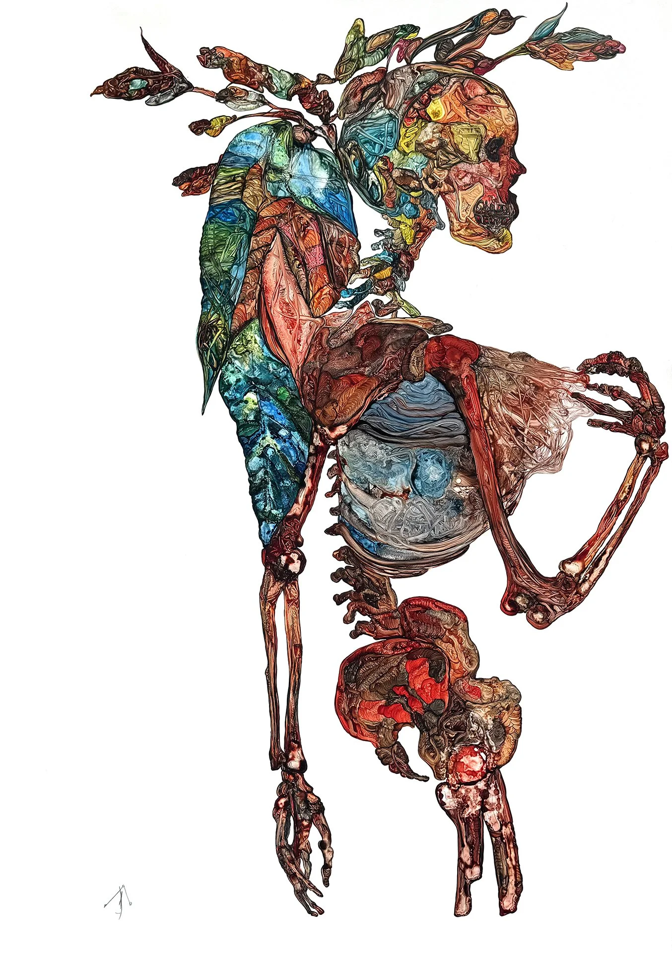  DAVID DEWEERDT  UNTITLED (15) Ink and acrylic on mylar 39.4 x 27.6 inches 100 x 70 centimeters  $2000   INQUIRE →  