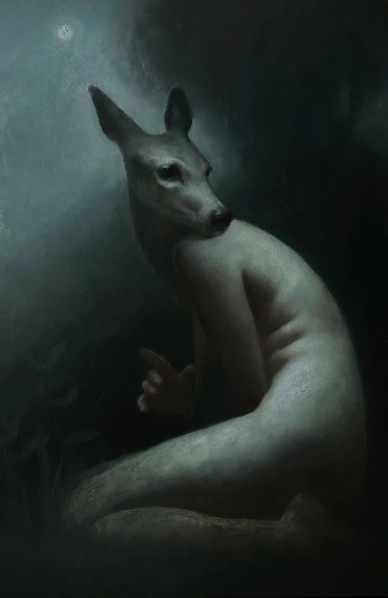  LARISA BRECHUN   WHITETAIL Oil on panel 30 x 20 inches 76.2 x 50.8 centimeters  Price TBD   BUY →  