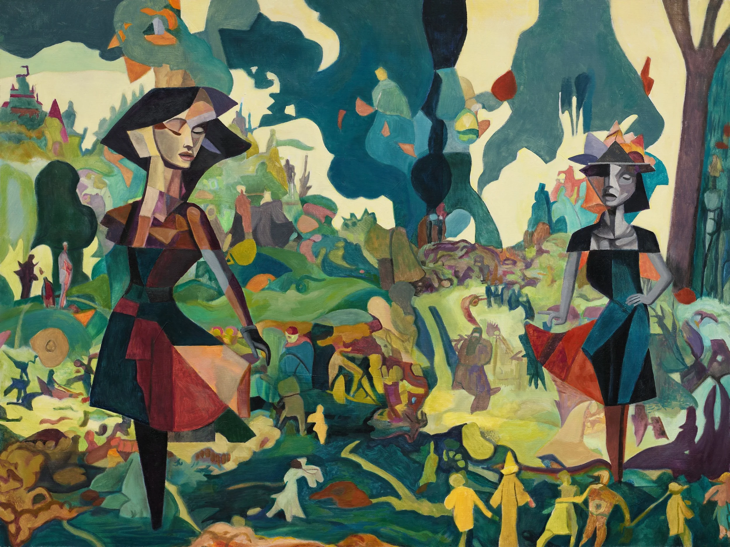 DAVID M. BALL  EXCURSION  Oil on Birch Panel 30 x 40 inches 76.2 × 101.6 centimeters  $4000   INQUIRE →  