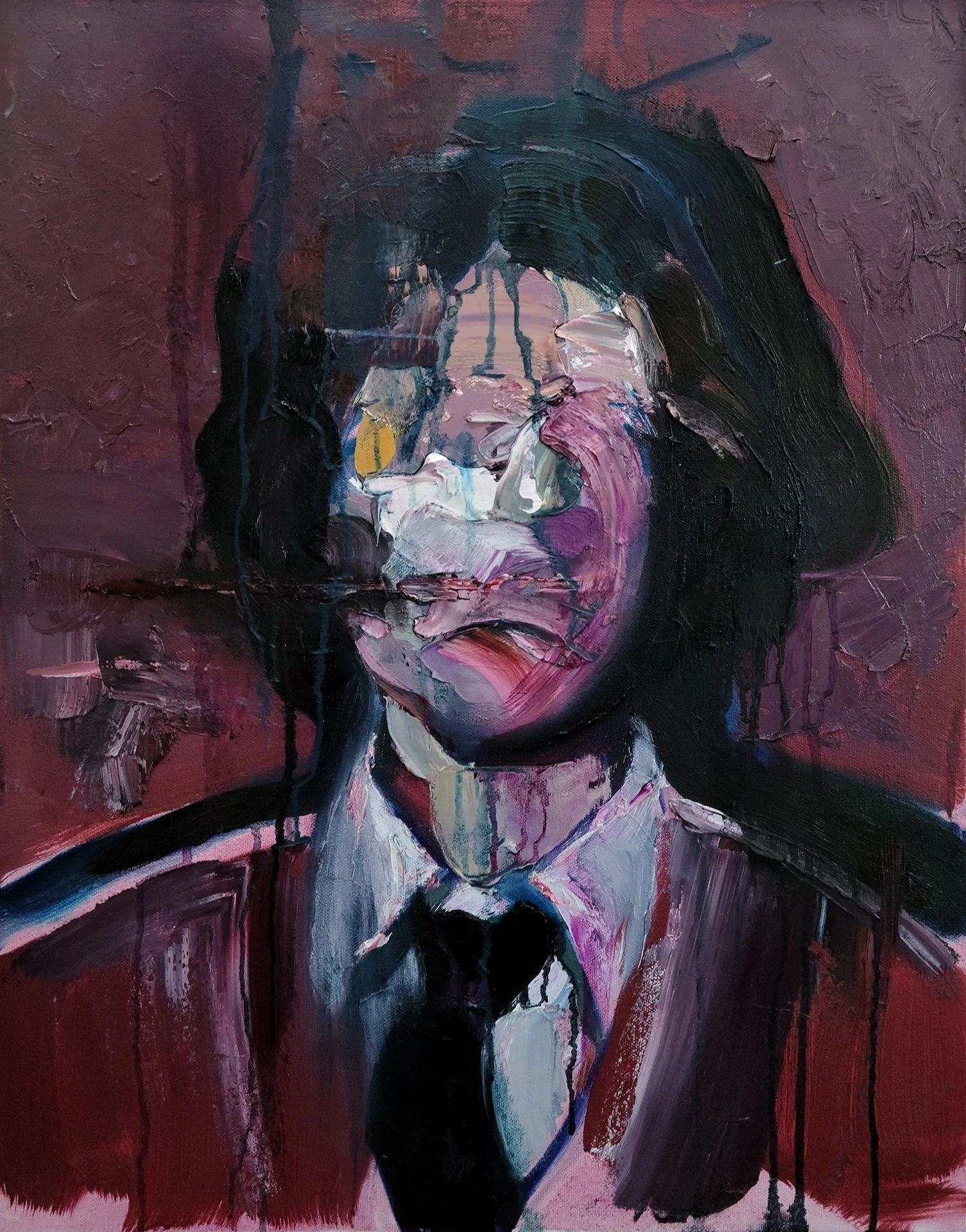 ILYA SHKIPIN  YEARBOOK  Oil on canvas 24 x 18 inches 61 × 45.7 centimeters  $1150   INQUIRE →  