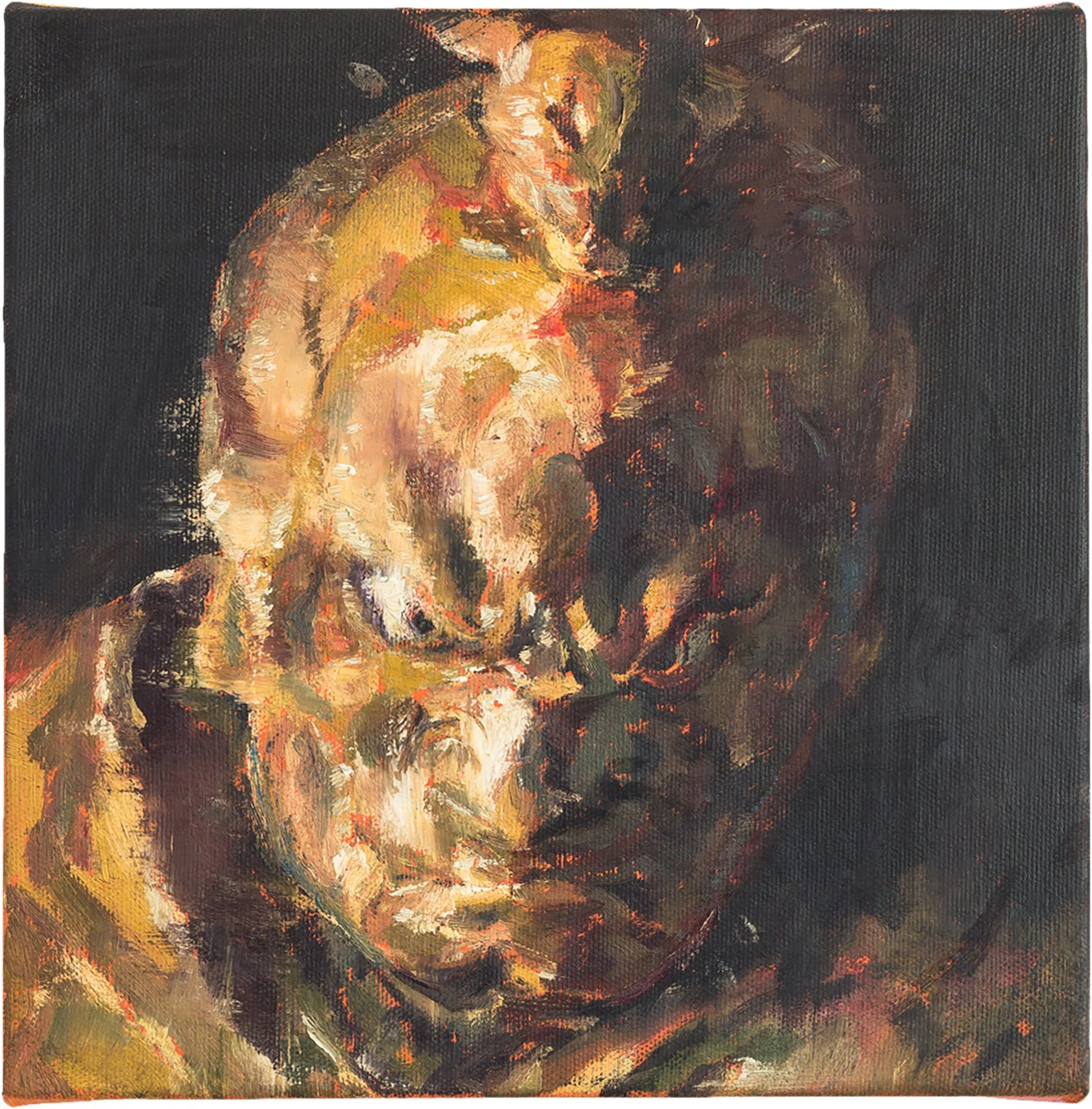 RAFAEL HAYASHI  BIKARA TAISHO  Oil on Canvas 25 x 25 inches 9.8 × 9.8 centimeters  $550   INQUIRE →  