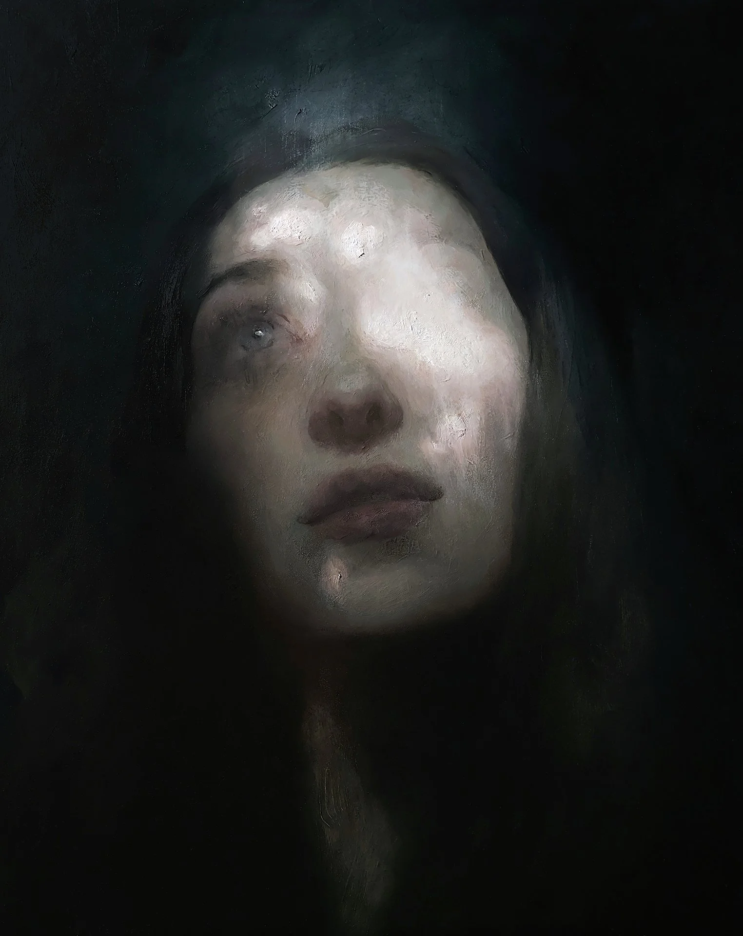 LARISA BRECHUN   WILLOW Oil on panel 20 x 16 inches 50.8 x 40.6 centimeters  Price TBD   BUY →  