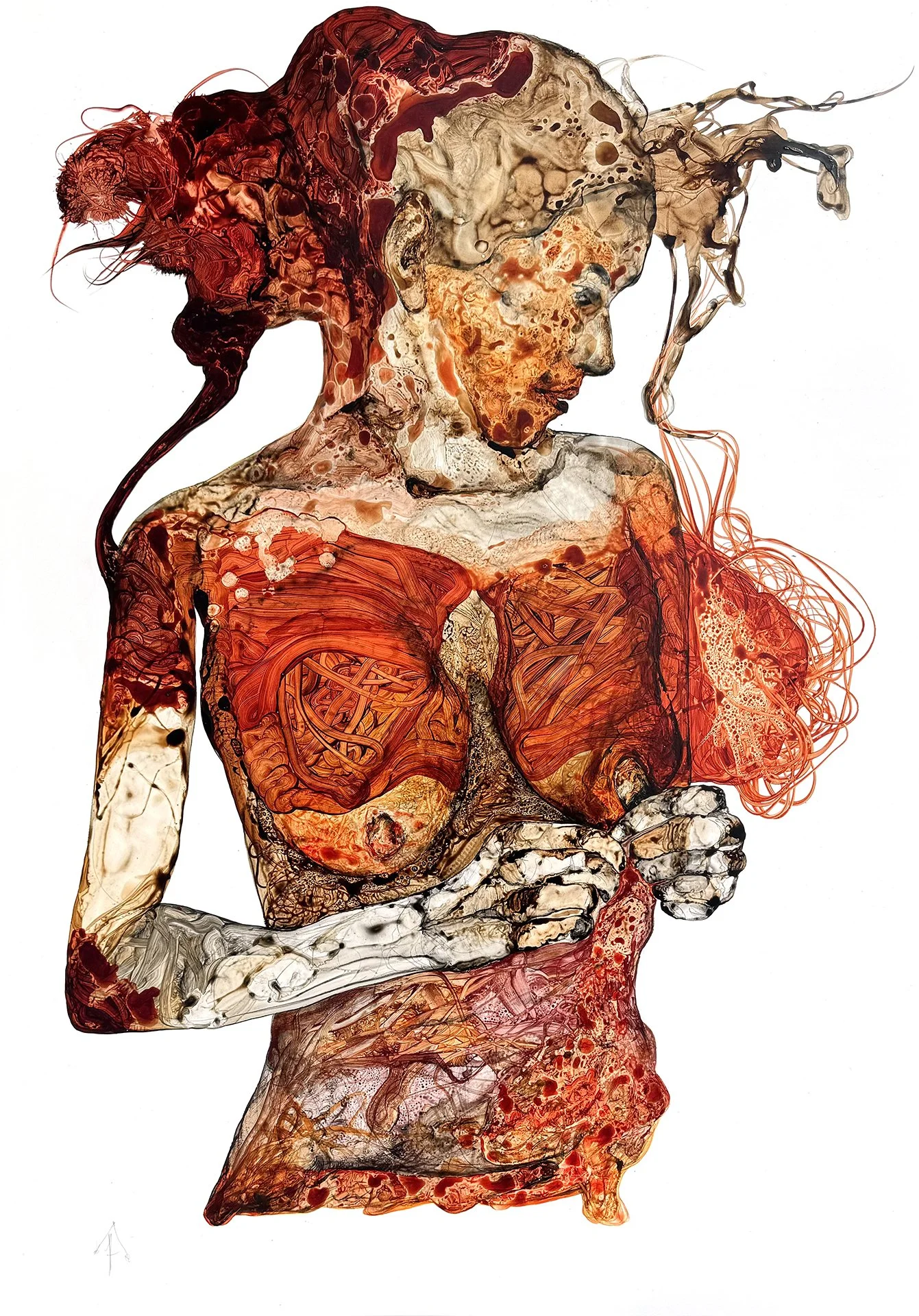  DAVID DEWEERDT  UNTITLED (13) Ink and acrylic on mylar 39.4 x 27.6 inches 100 x 70 centimeters  $2000   INQUIRE →  