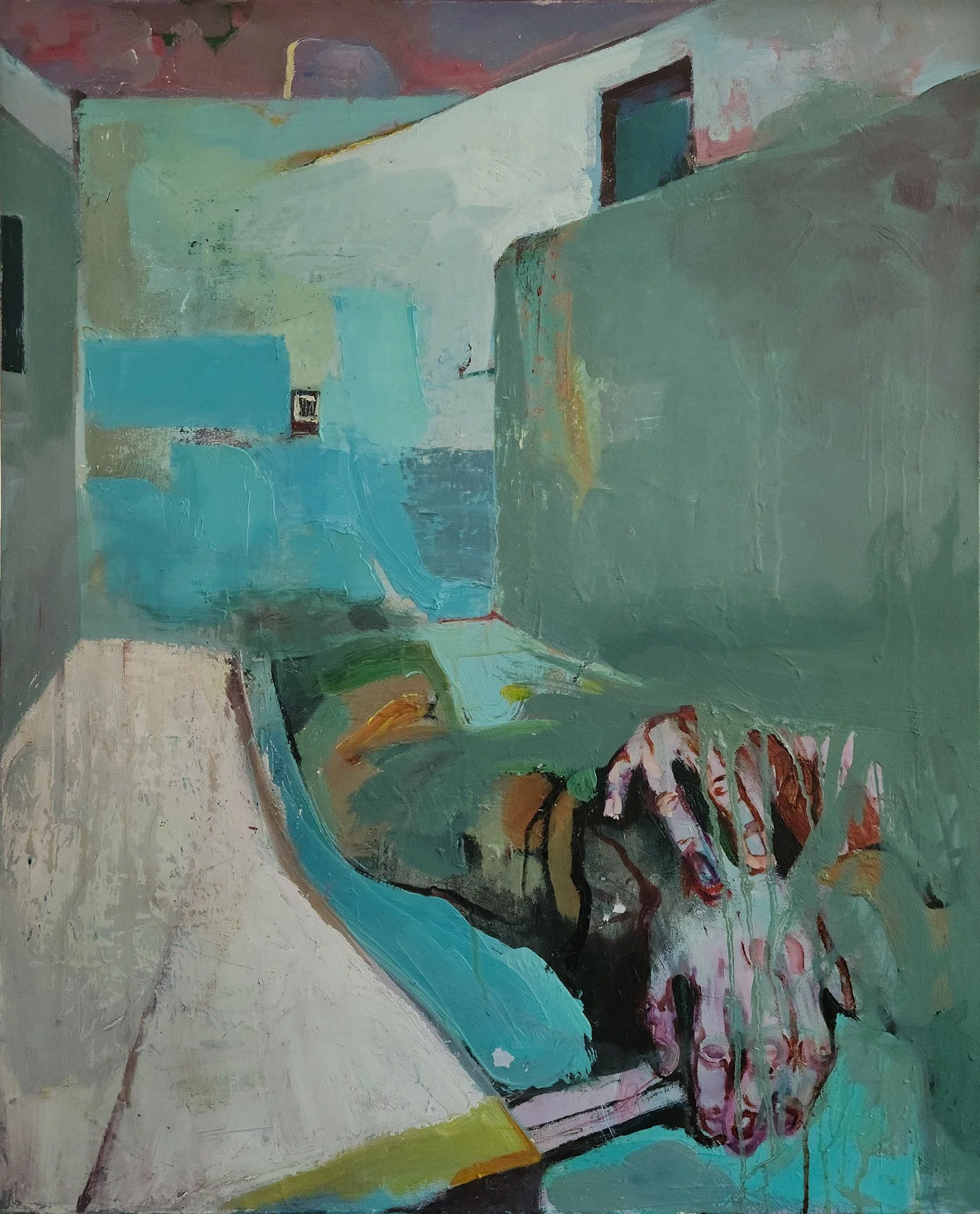 ILYA SHKIPIN  THE VISIT  Oil on canvas 36 x 24 inches 91.4 × 61 centimeters  $1850   INQUIRE →  