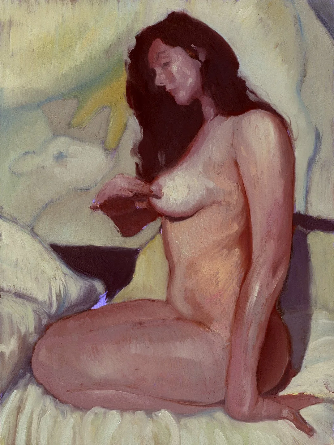 NOAH TRAPOLINO  COMPLEXITY AGAIN   Oil on panel 16 x 12 inches 40.6 x 30.5 centimeters  $2250   INQUIRE →  