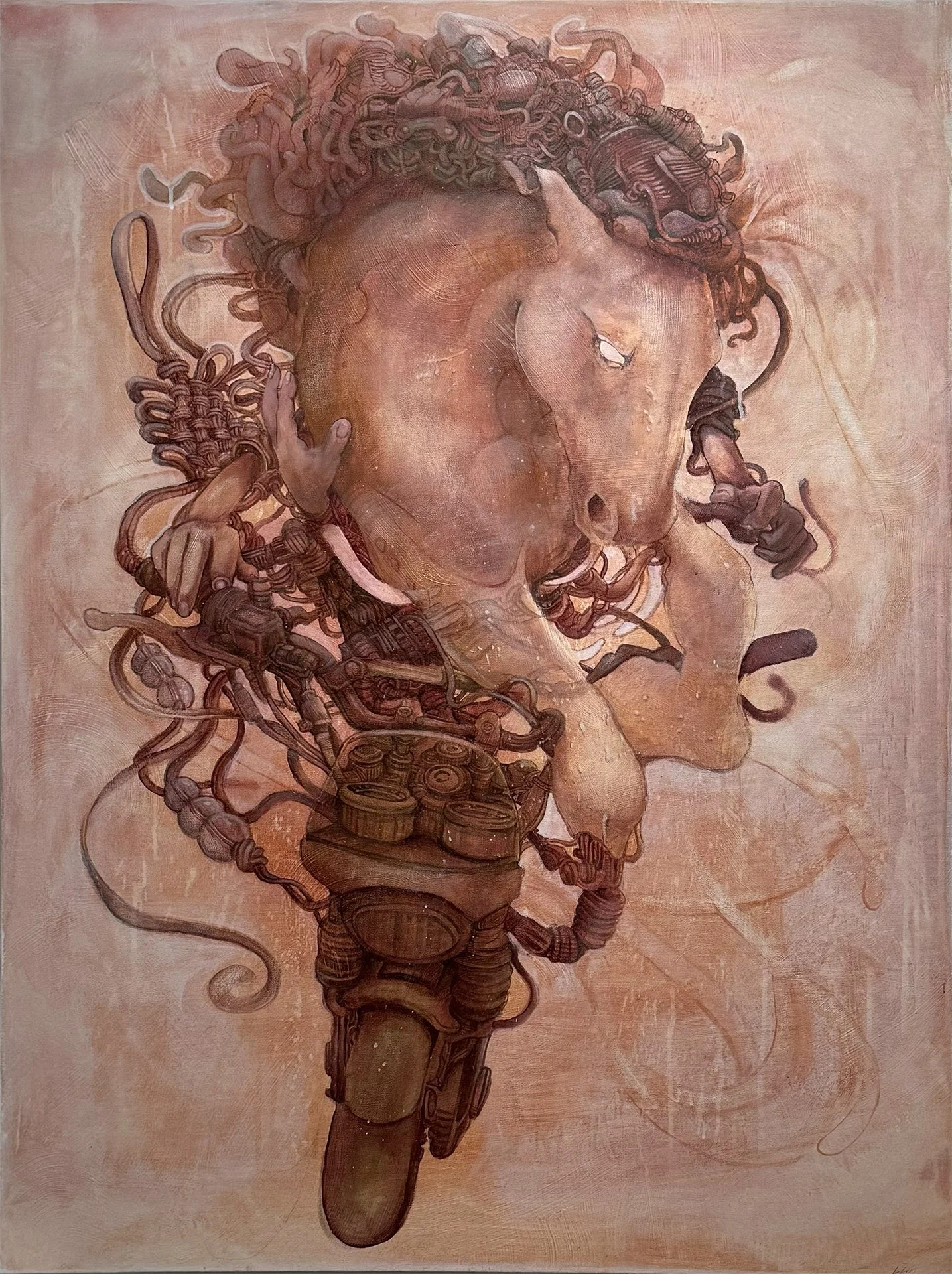 LIAN YUNG  LUCKY HORSE III  Acrylic on canvas 48 x 36 inches 121.9 x 91.4 centimeters  $4100   INQUIRE →  
