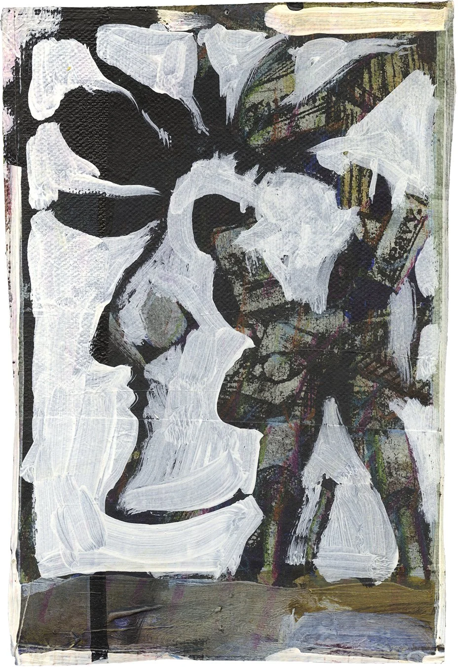 BARRON STOREY  FRAGMENT 16  Ink and acrylic on deconstructed canvas 9 x 5.7 inches (approx.)  $500   INQUIRE →