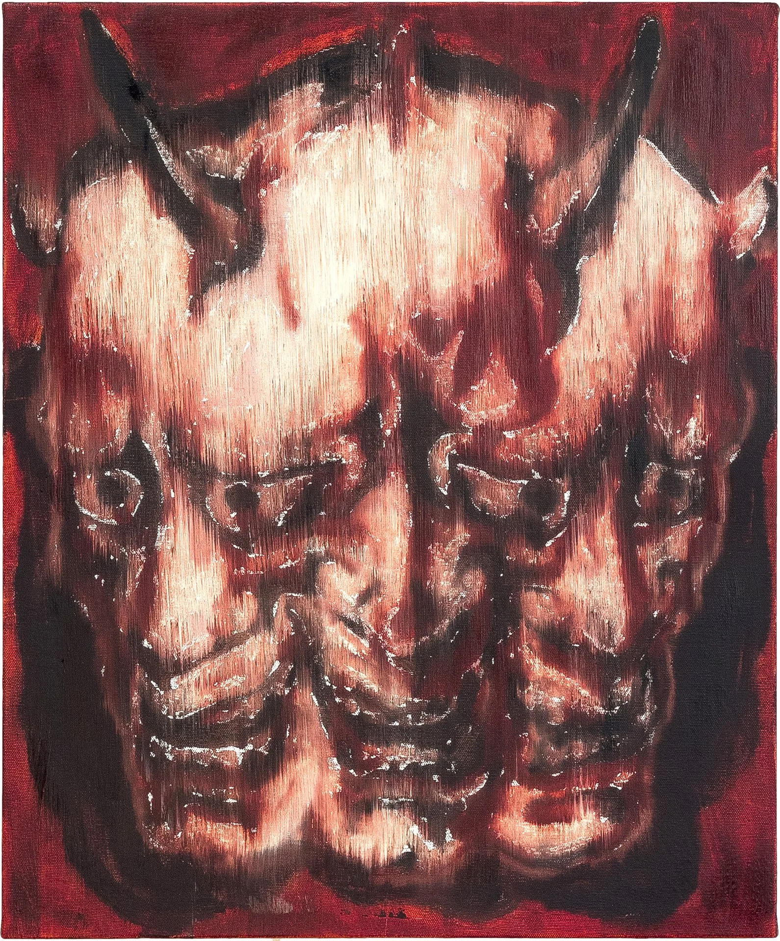 RAFAEL HAYASHI  PROTEÇÃO I  ( PROTECTION I) Oil on Canvas 23.6 x 19.7 inches 60 × 50 centimeters  $2000   INQUIRE →  