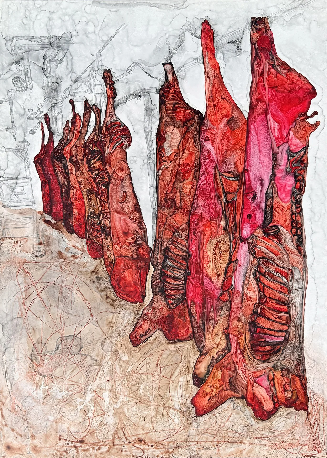  DAVID DEWEERDT  UNTITLED (09) Ink and acrylic on mylar 39.4 x 27.6 inches 100 x 70 centimeters  $2000   INQUIRE →  