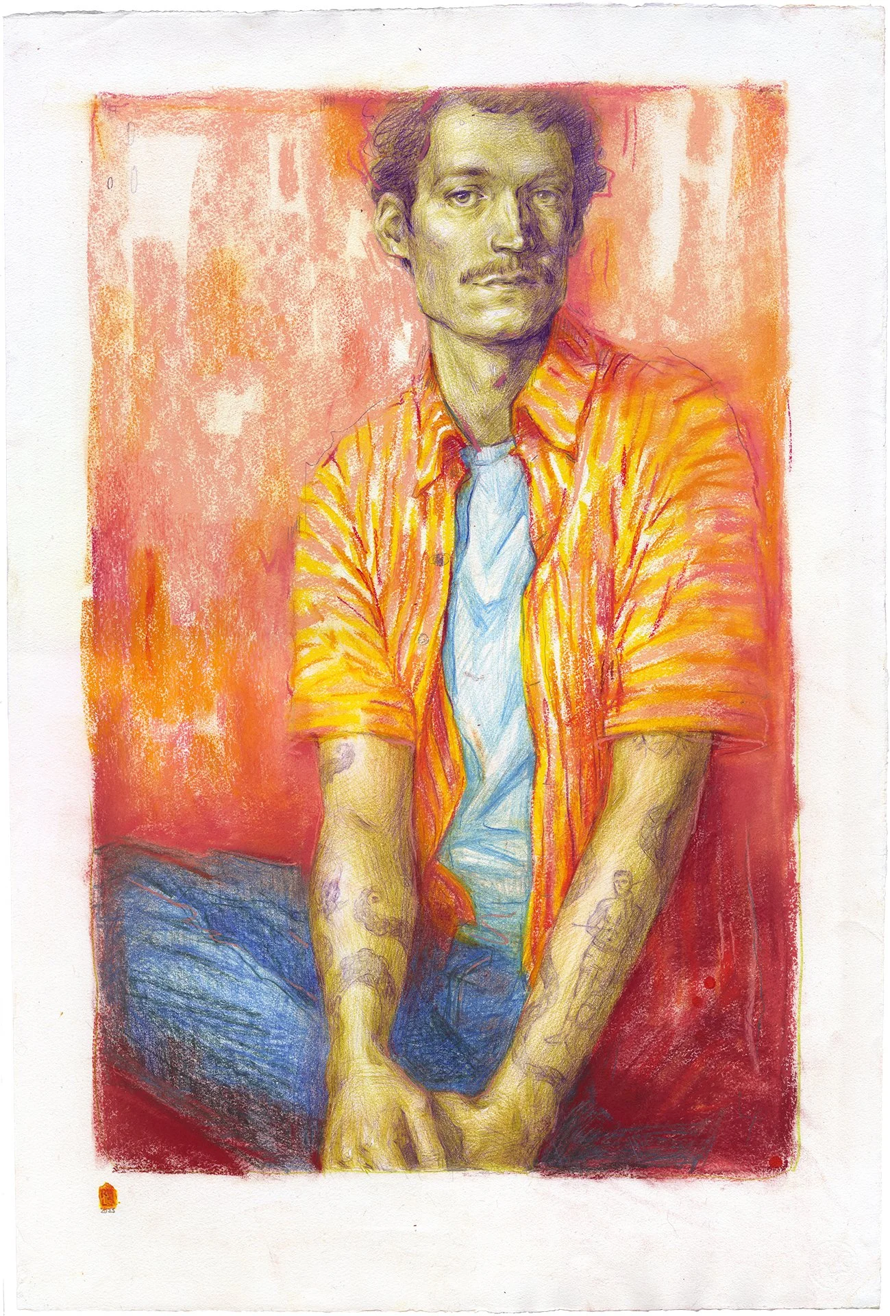TANIA RIVILIS  IT IS AS IT IS  Graphite and pastel on paper 31 x 21 inches 78.7 × 53.3 centimeters  $2900   INQUIRE →  