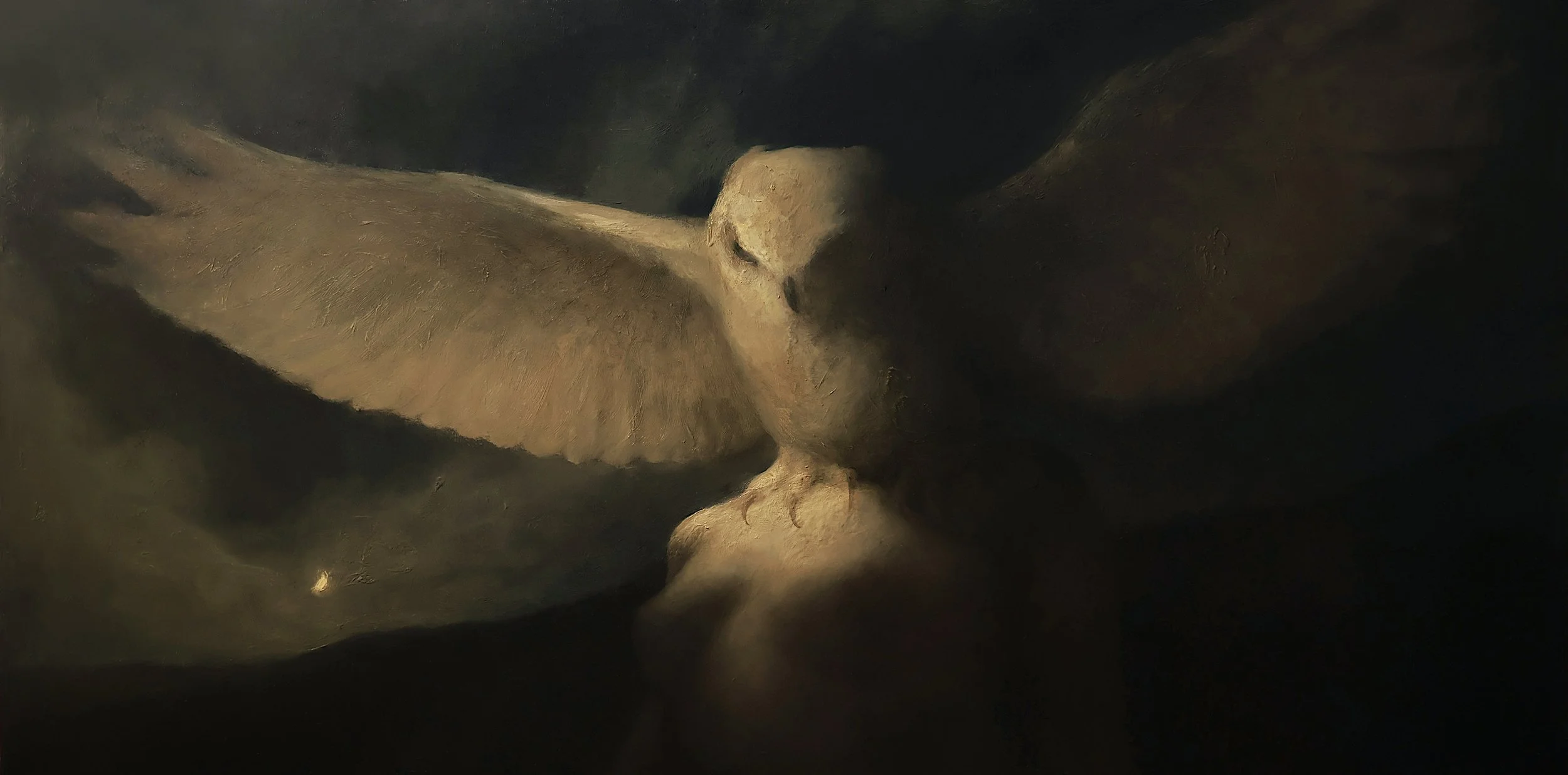  LARISA BRECHUN   PYTHIA Oil on panel 18 x 36 inches 45.7 x 91.4 centimeters  Price TBD   BUY →  