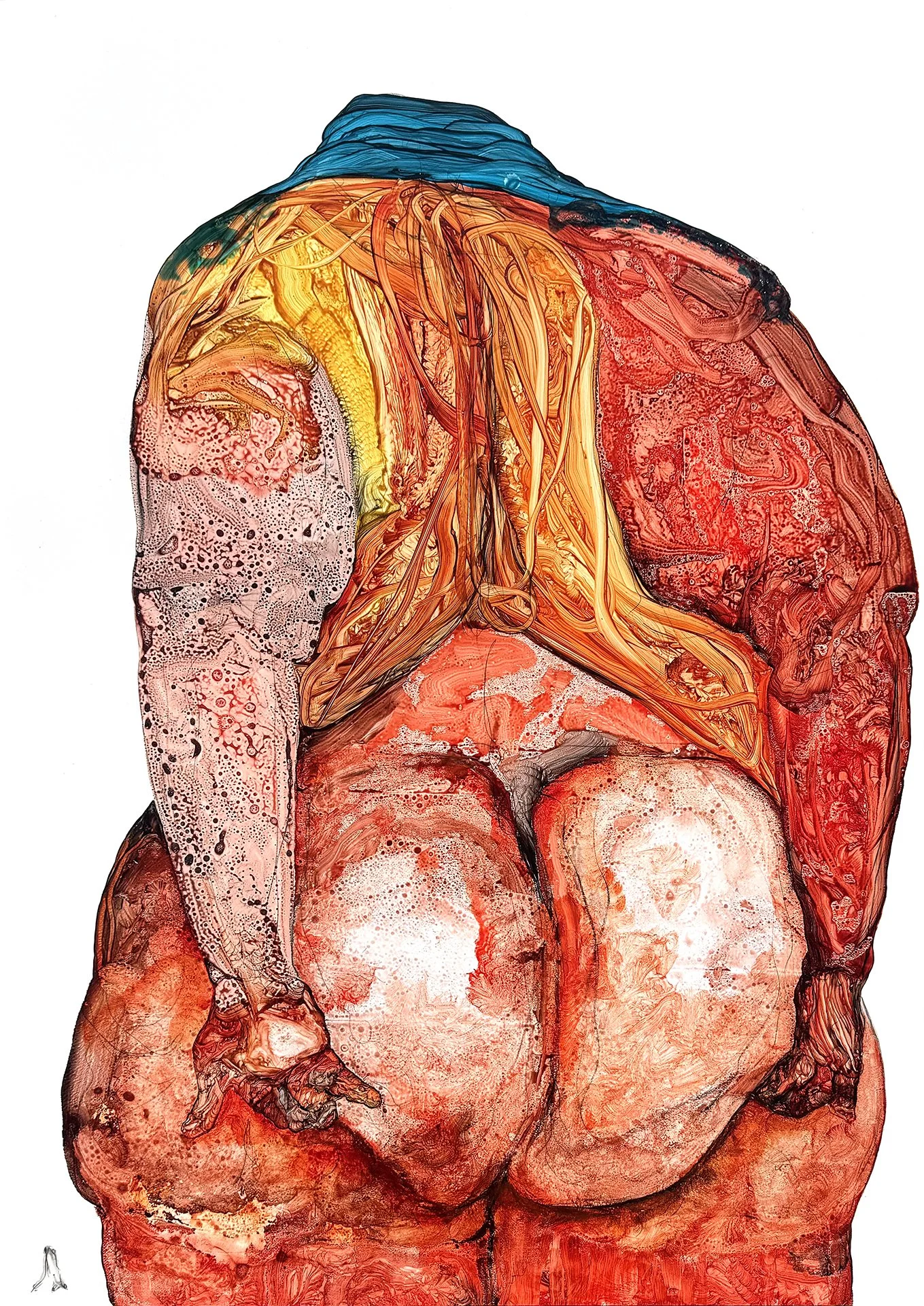  DAVID DEWEERDT  UNTITLED (14) Ink and acrylic on mylar 39.4 x 27.6 inches 100 x 70 centimeters  $2000   INQUIRE →  