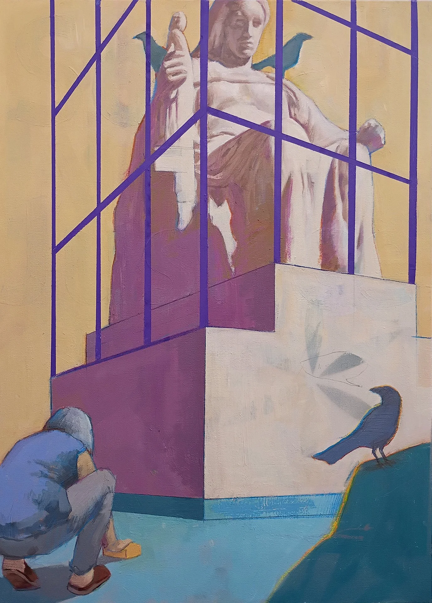  ADAM CALDWELL  SOCIAL JUSTICE Oil on canvas 24 x 18 inches 61 x 45.7 centimeters  SOLD  