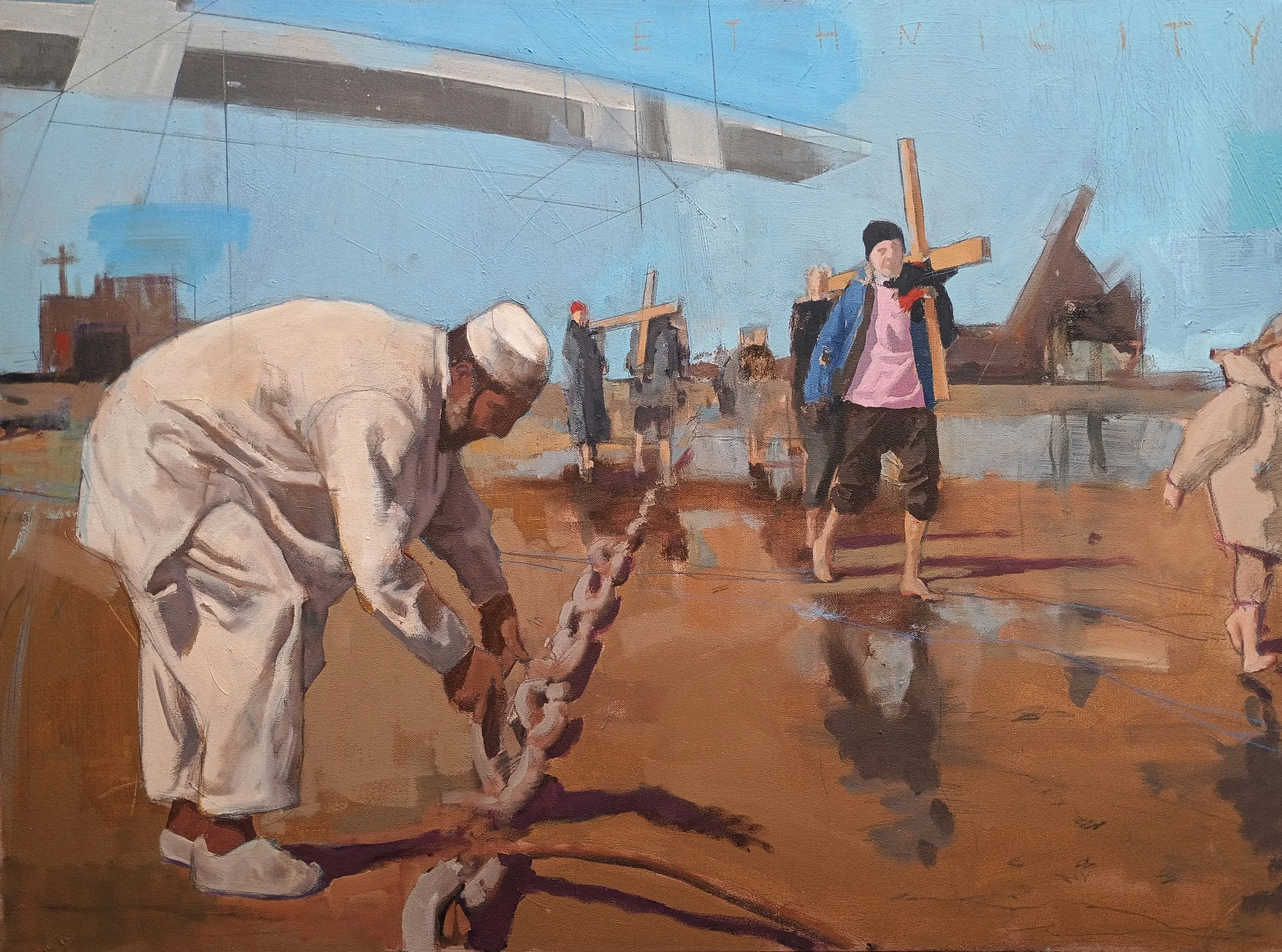  ADAM CALDWELL  ETHNICITY Oil on canvas 22 x 30 inches 55.9 x 76.2 centimeters  $1200   INQUIRE →  