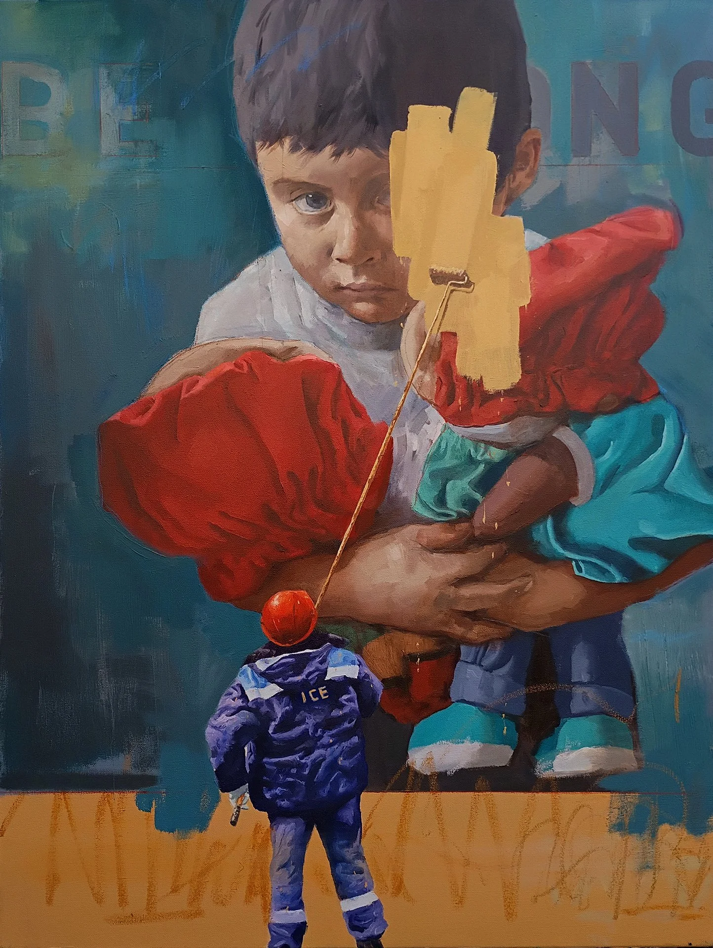  ADAM CALDWELL  BELONG Oil on canvas 30 x 22 inches 76.2 x 55.9 centimeters  $1200   INQUIRE →  