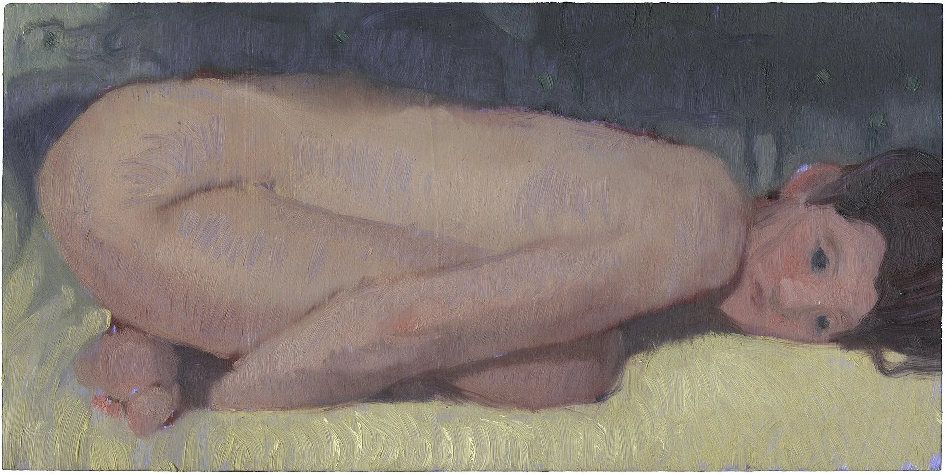 NOAH TRAPOLINO  FOLD   Oil on panel 6 x 12 inches 15.5 x 30.5 centimeters  $1400   INQUIRE →  