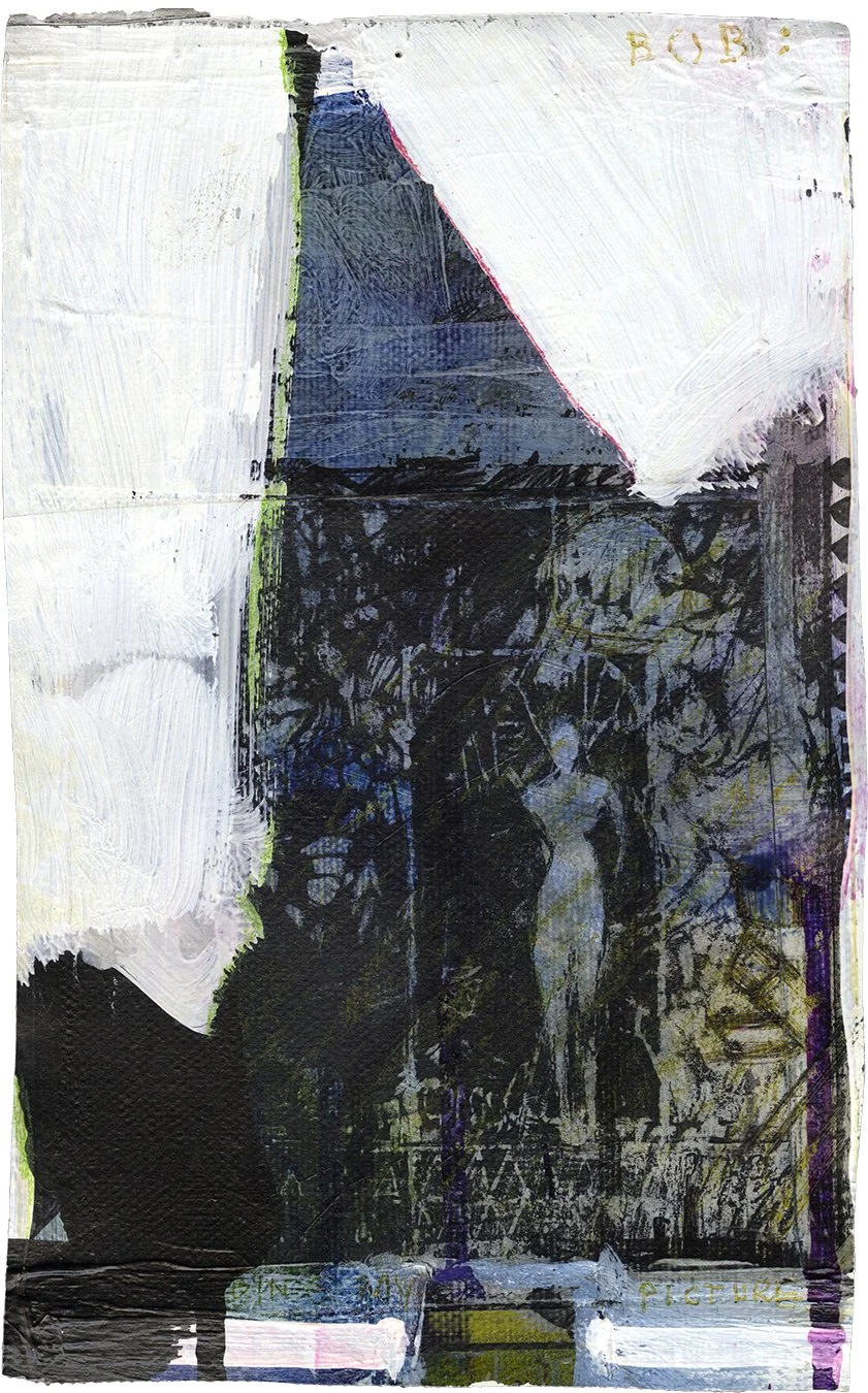BARRON STOREY  FRAGMENT 21  Ink and acrylic on deconstructed canvas 9 x 5.7 inches (approx.)  $500   INQUIRE →