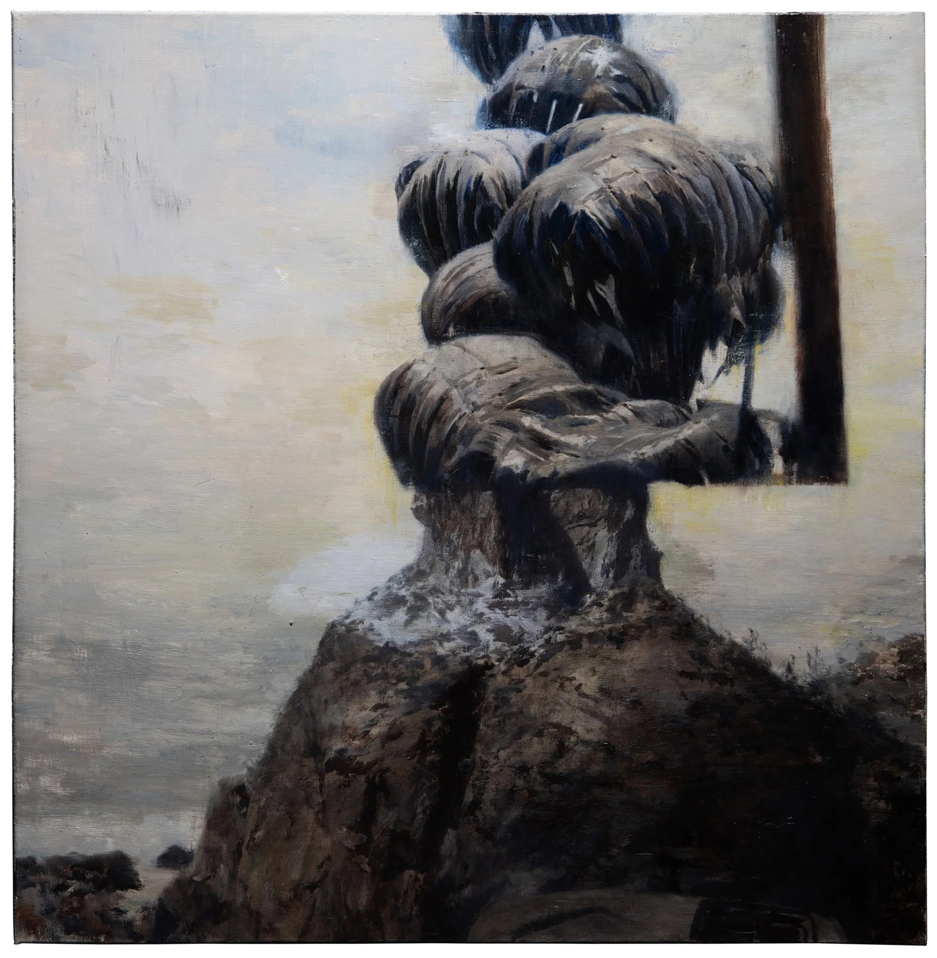 PHIL HALE  WALK THROUGH WALLS OR DON'T  (05)  Oil on Canvas 32 x 32 inches 81.3 x 81.3 centimeters  $15,000   INQUIRE →  