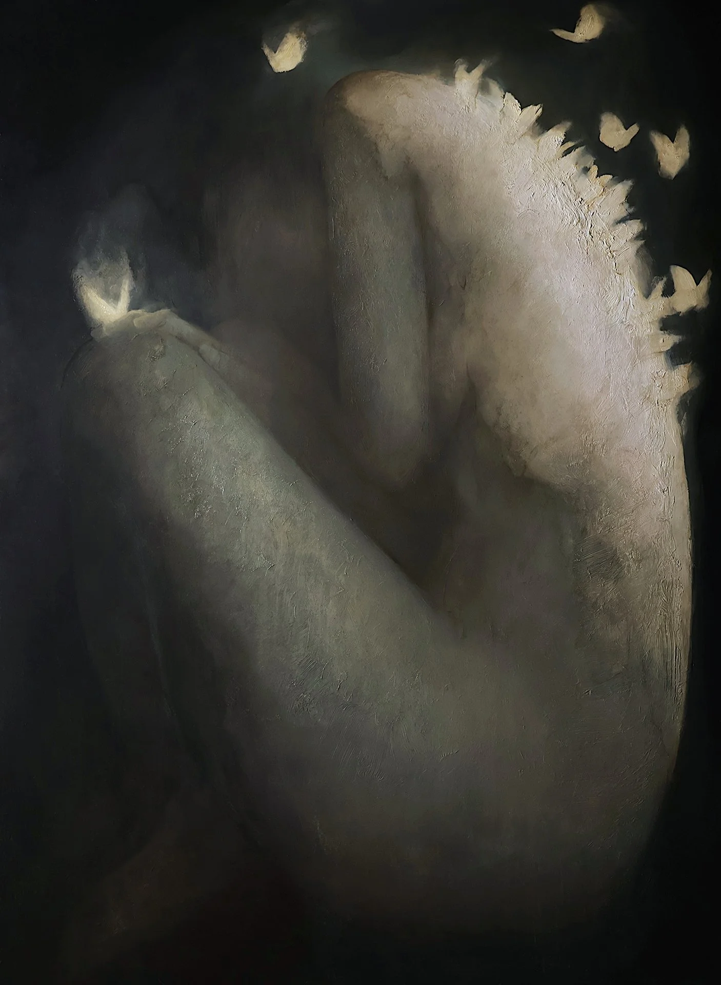  LARISA BRECHUN   CHRYSALIS Oil on panel 40 x 30inches 101.6 x 76.2 centimeters  Price TBD   BUY →  