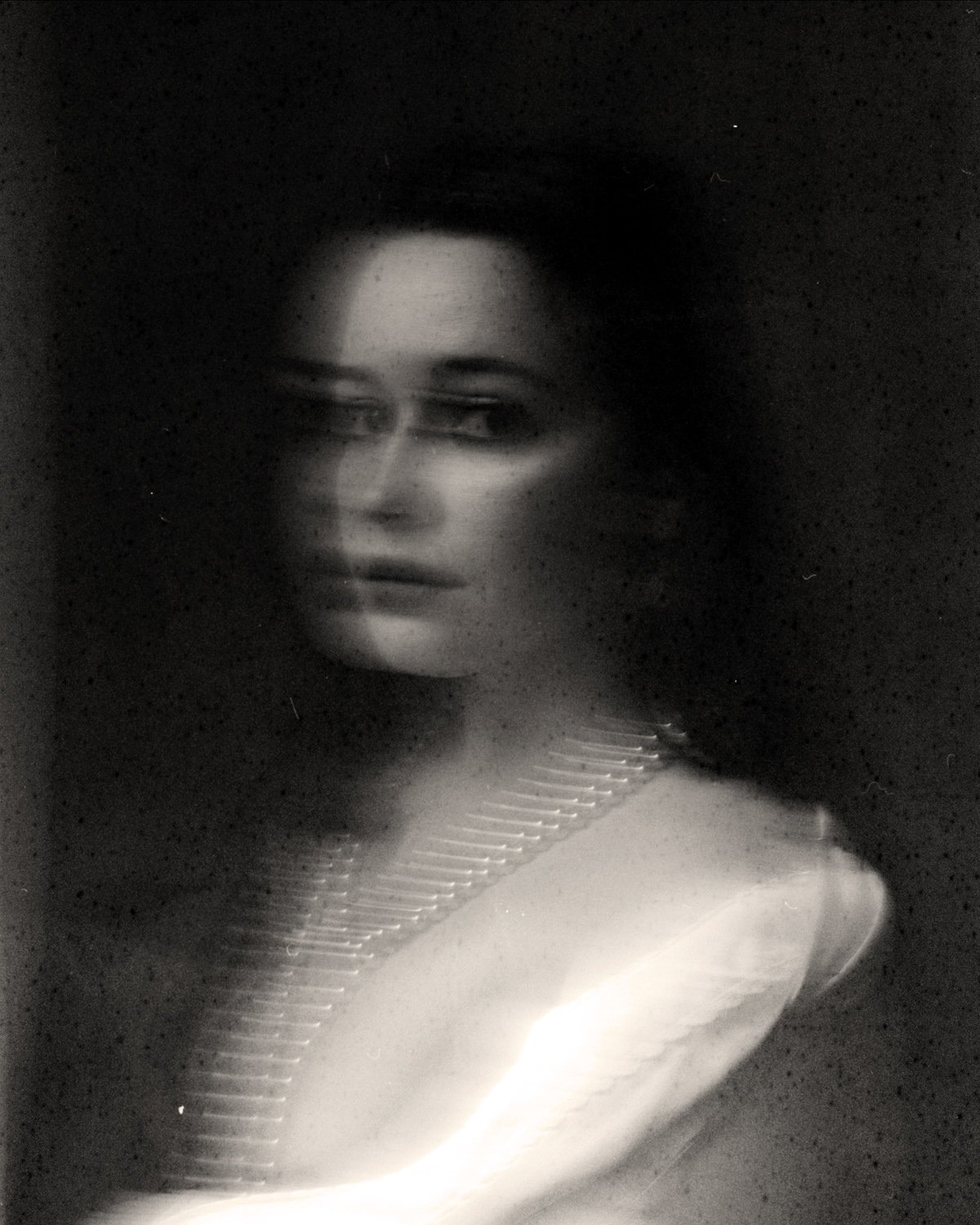 MICHAEL ASH SMITH  THE SADNESS OF LONGING - ONE  Ink transfer, oil, and barite on 300 GSM Arches paper 15 x 12 inches 38.1 × 3O.5 centimeters  $2000   INQUIRE →  