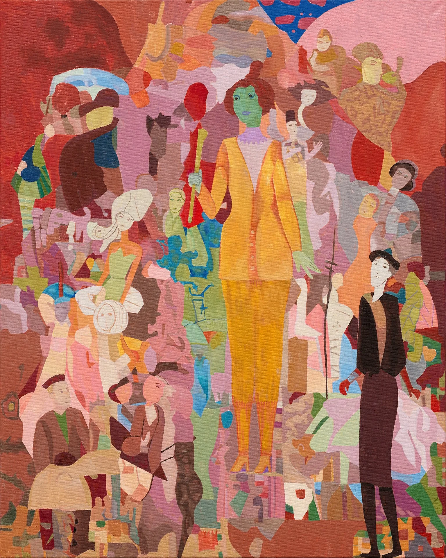 DAVID M. BALL  MASKED  Oil on Birch Panel 30 x 24 inches 76.2 × 61 centimeters  $1900   INQUIRE →  