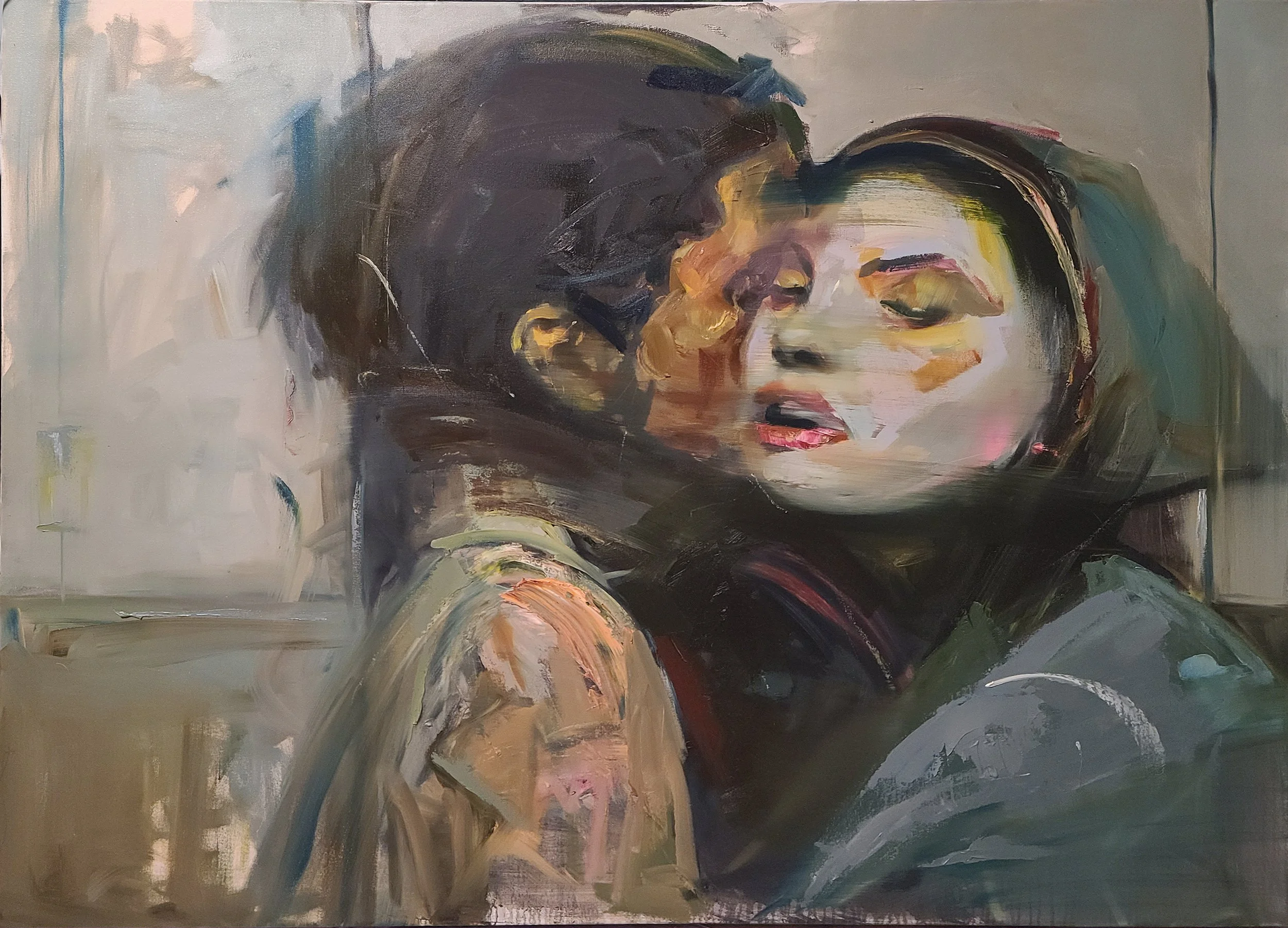 ILYA SHKIPIN  THE LAST WARM THING  Oil on canvas 35 x 46 inches 88.9 x 116.8 centimeters  $2750   INQUIRE →  