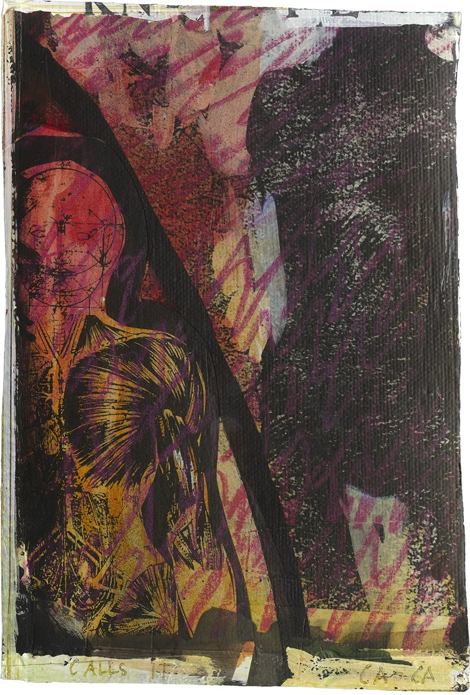 BARRON STOREY  FRAGMENT 20  Ink and acrylic on deconstructed canvas 9 x 5.7 inches (approx.)  $500   INQUIRE →