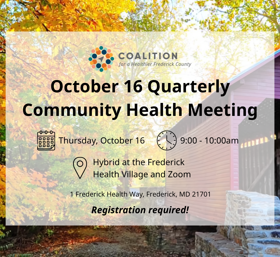 October Quarterly Community Health Meeting