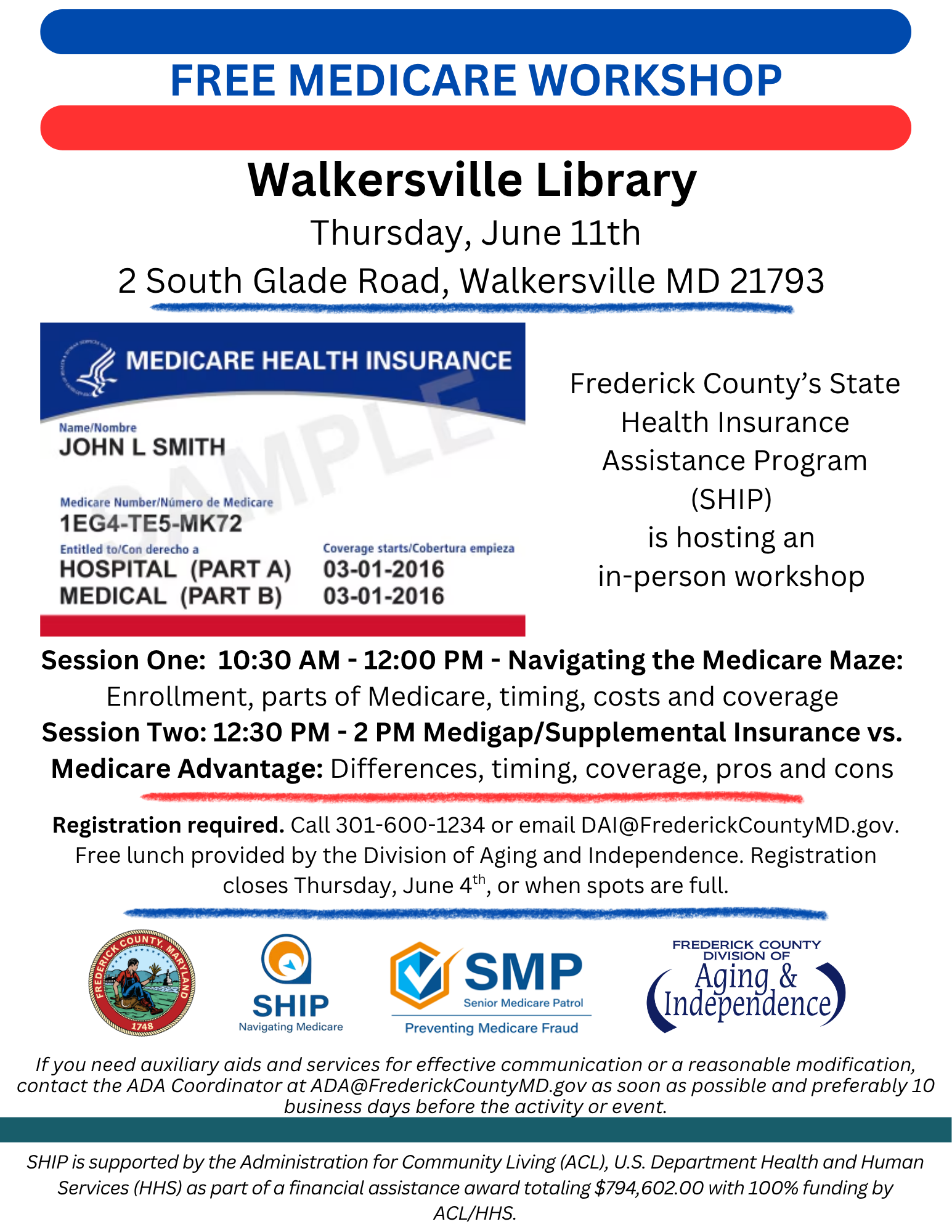 Free Medicare Workshop