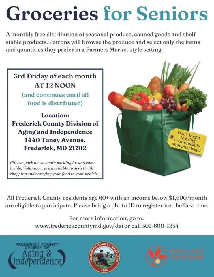 Groceries for Seniors at the Frederick Senior Center
