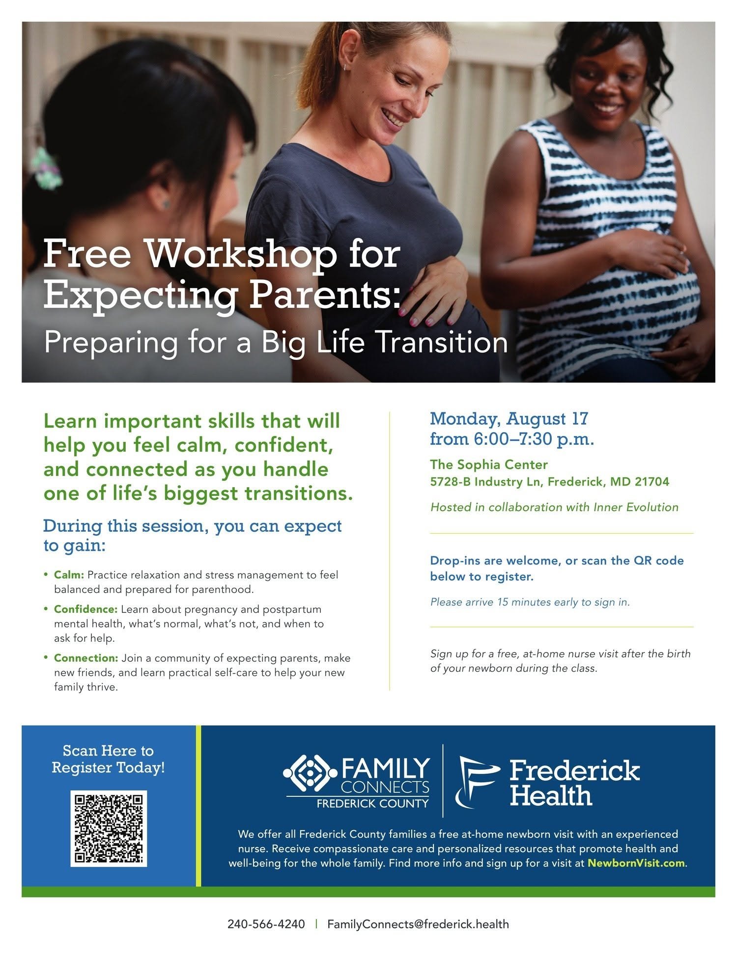Free Family Connects Workshops for Expecting Parents: Preparing for a Big Life Transition