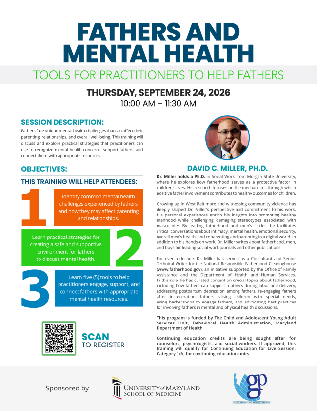 Fathers and Mental Health: Tools for Practitioners to Help Fathers