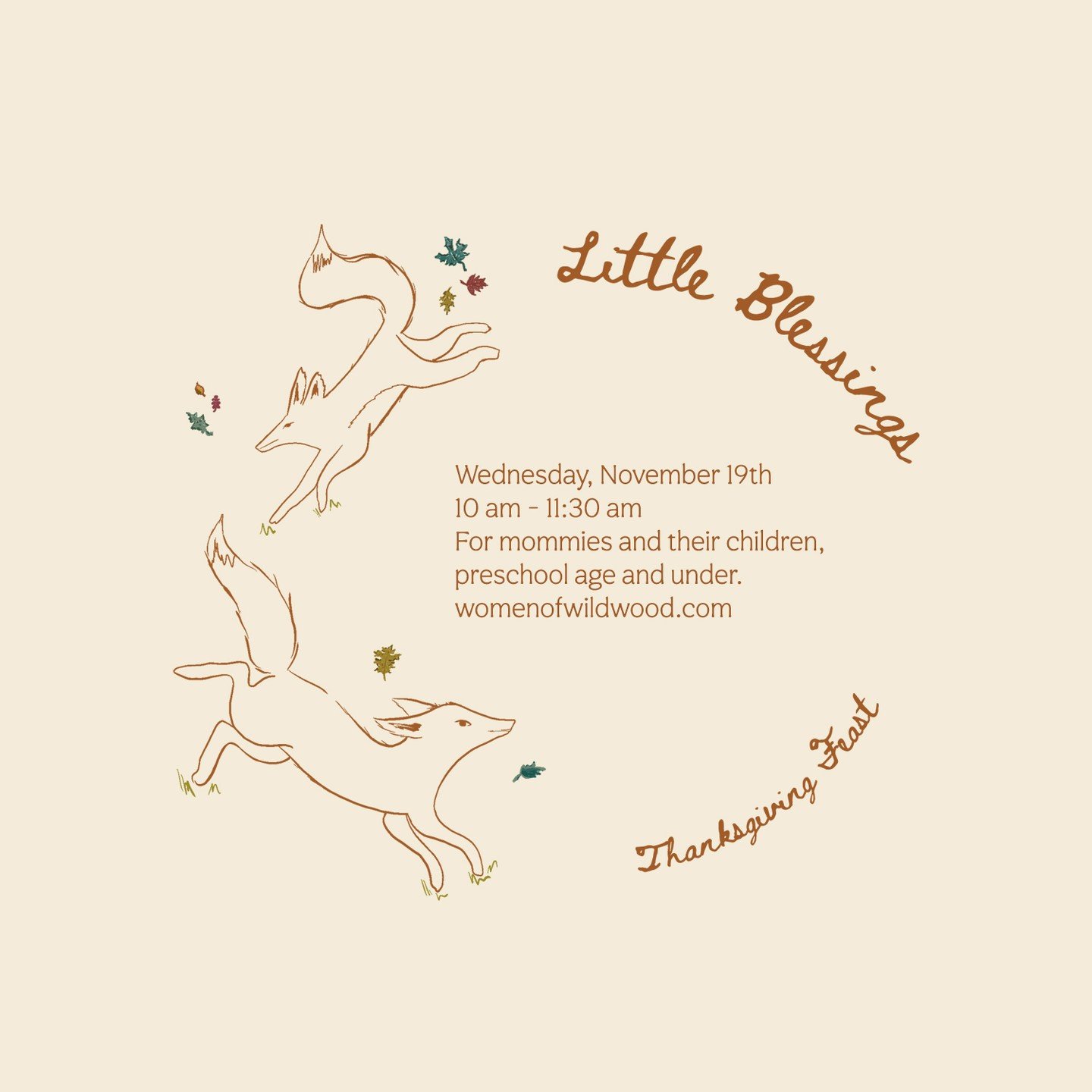 Join us on Wednesday,&nbsp;November 19, 2025, for&nbsp;Little Blessings Thanksgiving Feast, where&nbsp;there will be food, fellowship, and craft stations for your little ones.&nbsp;
Time:&nbsp;10:00 am to 11:30 am
Location:&nbsp;Worship Center
For mo