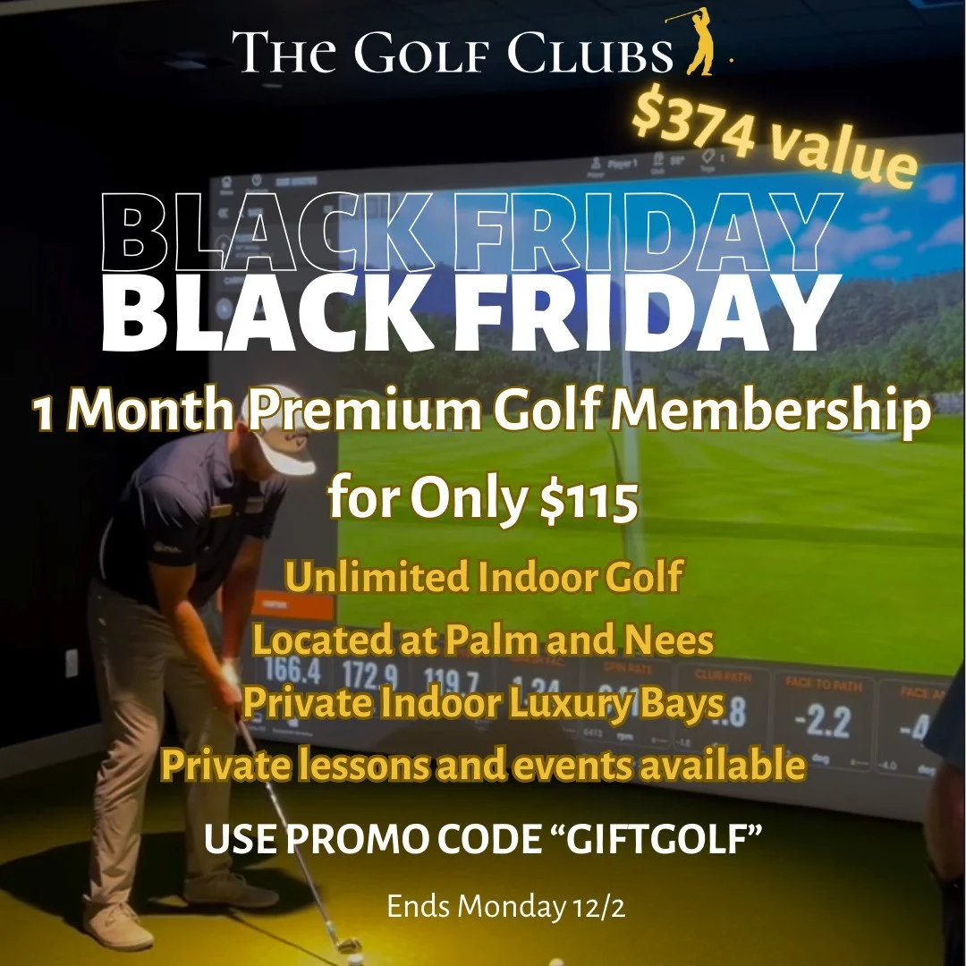 AI powered, indoor golf simulators. Have fun while improving faster than ever. Located at Palm and Nees.

Use promo code &quot;GIFTGOLF&quot; at check out for a premium unlimited membership. www.thegolfclubs.us