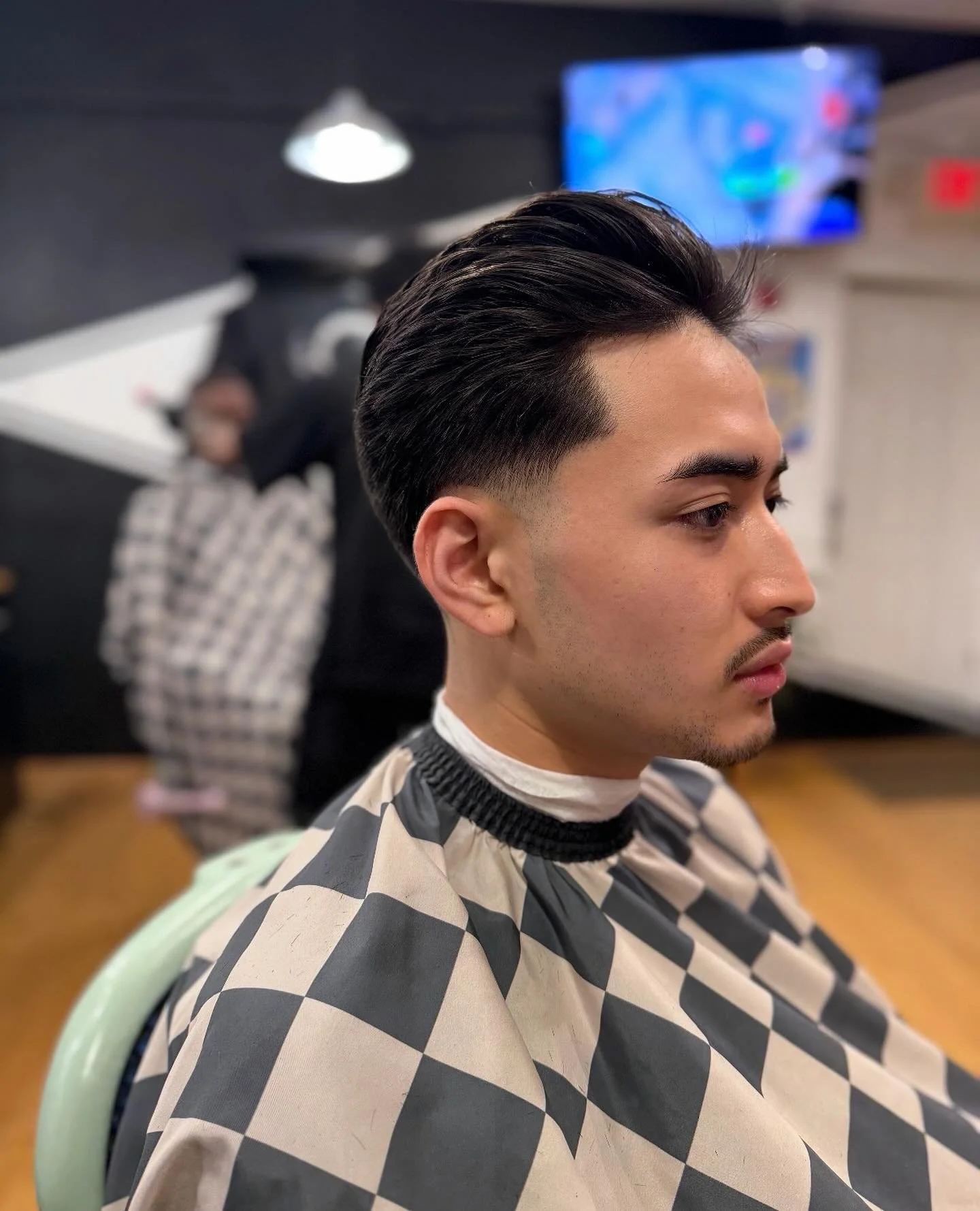 Voluminous hair, difficult pattern&mdash;handled with patience and precision.

🧴Finished clean using Shear Revival Amity Texture Spray for volume and Gray Ghost hair cream for some control without killing the movement.

📍Philly, Your Friendly Neigh