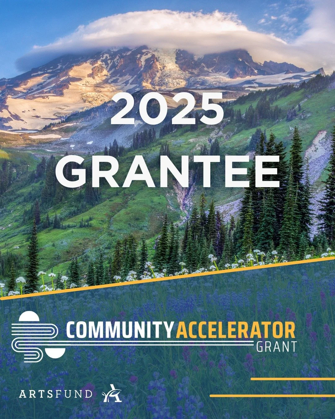 We are excited to share that we are a recipient of a Community Accelerator Grant funded by @allenphilanthropies Allen Family Philanthropies and awarded by @artsfundseattle ArtsFund!
This gift will accelerate our organization’s efforts in uplif