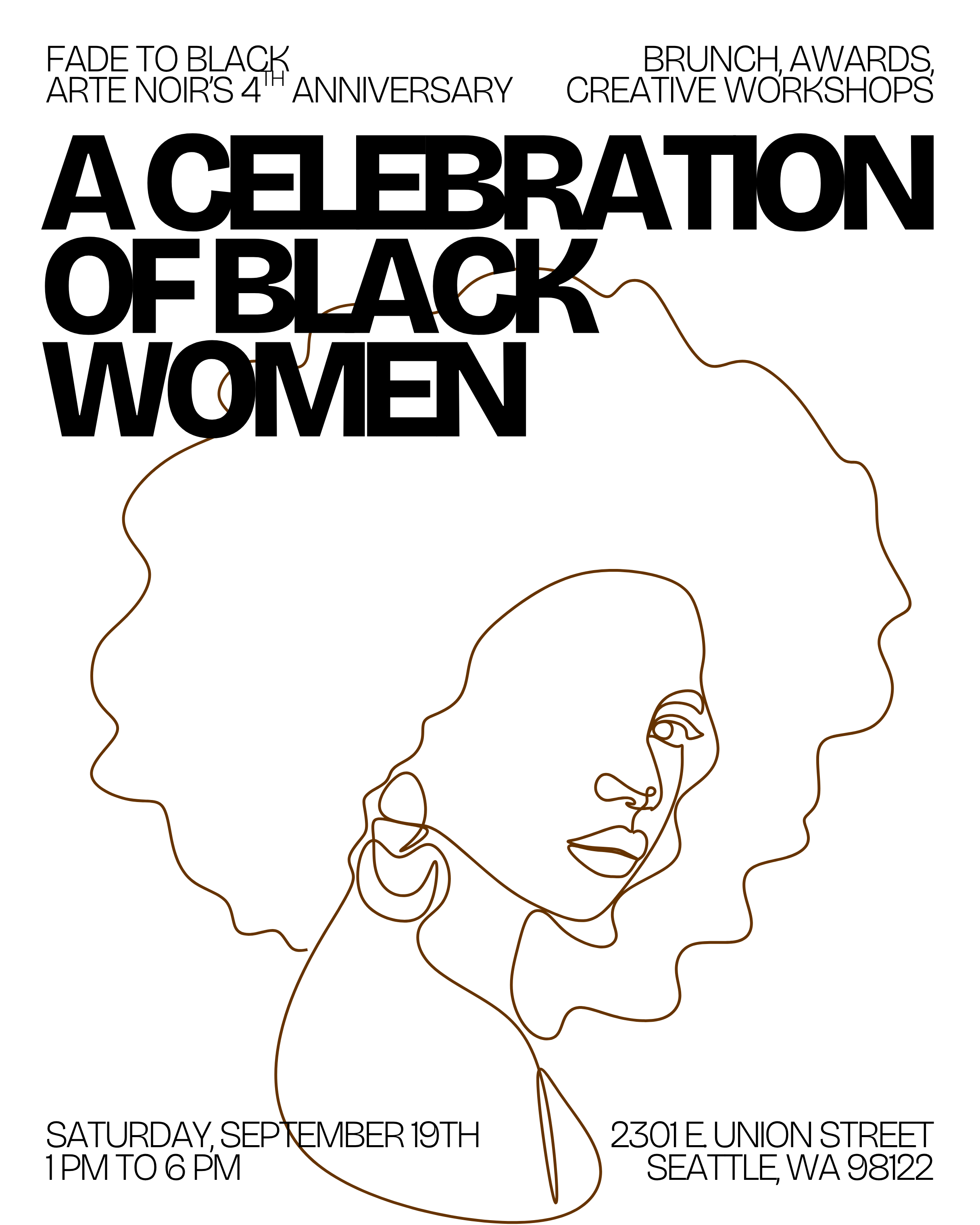 ARTE NOIR's 4 Year Anniversary - Fade to Black: A Celebration of Black Women