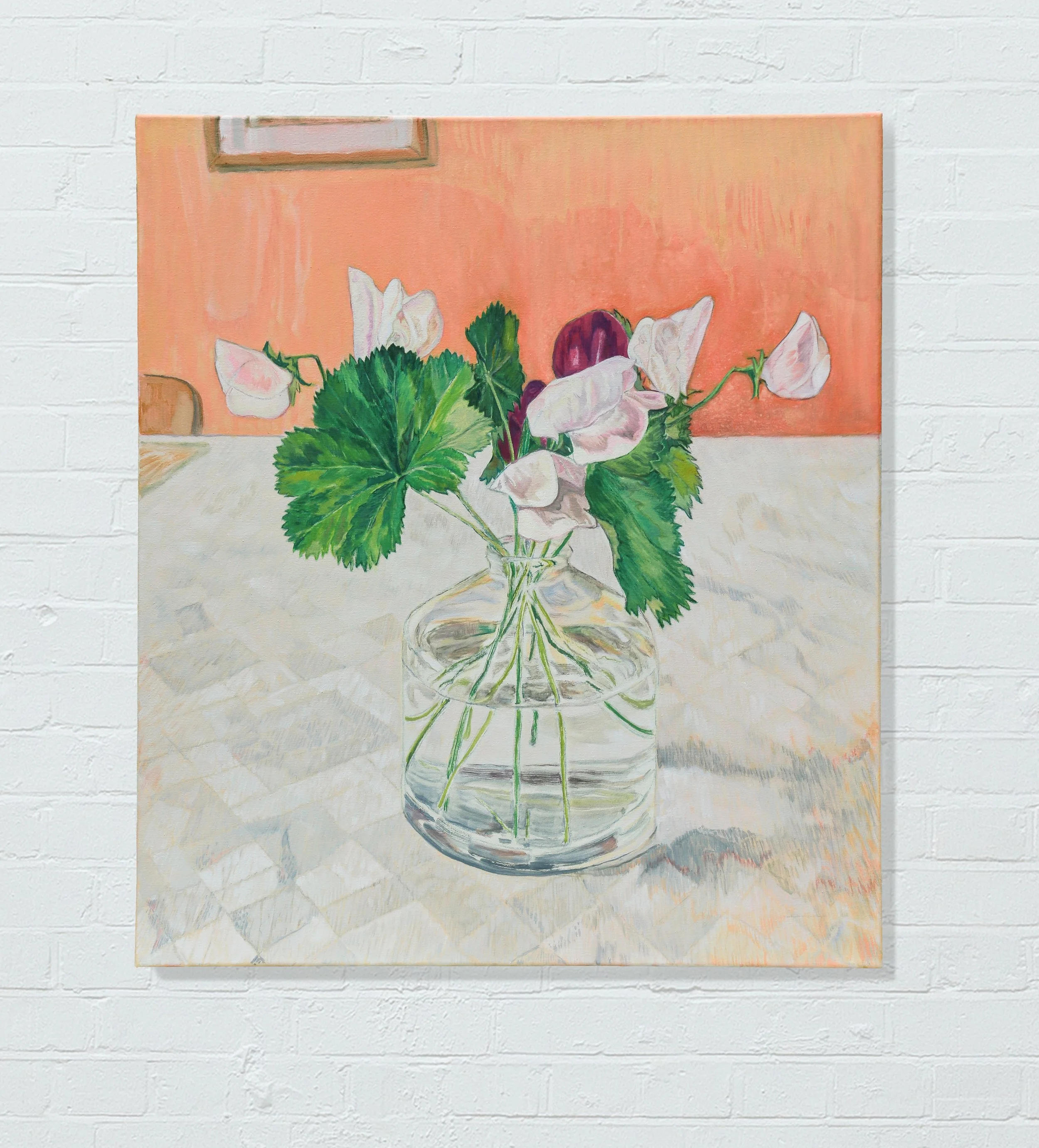 Sophie Baker, 'Plant Portrait (Freshly Picked)', 2026, óleo sobre lienzo, 80 x 70 cm