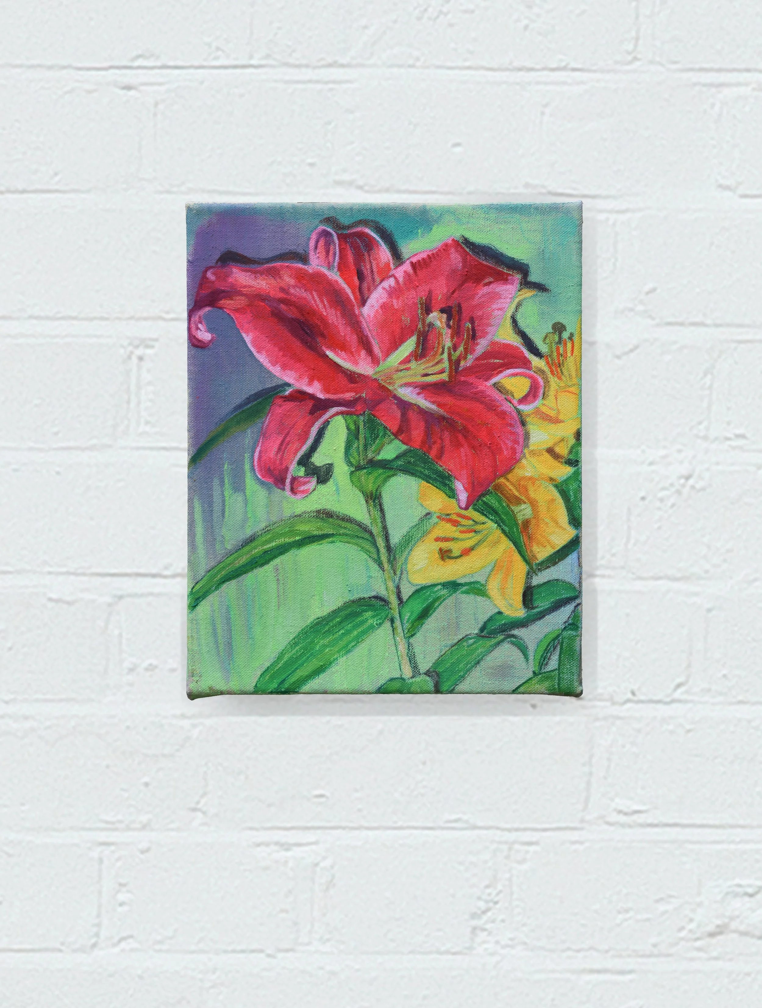 Sophie Baker, 'Night/Lilly', 2026, óleo sobre lienzo, 25 x 20 cm