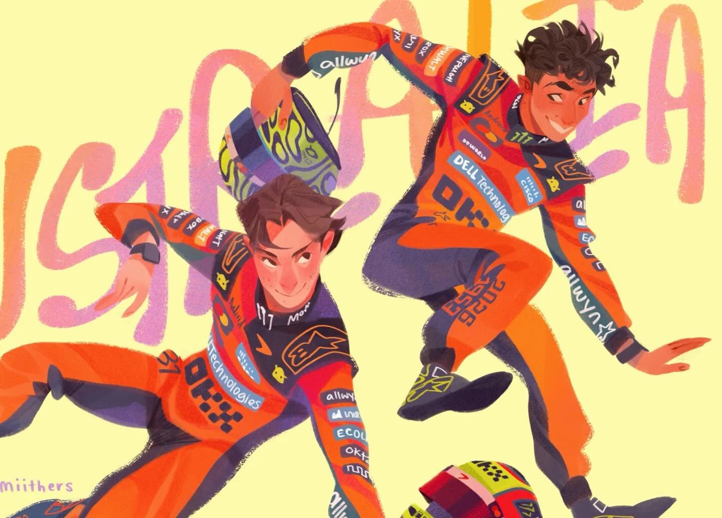 i am watching this race with my EYES CLOSED! happy return of the formula 1 calendar, everyone!

#miithersdoodles #f1 #formula1 #illustrator #digitalart #characterart #landonorris #oscarpiastri #raceweekend #procreate #artist