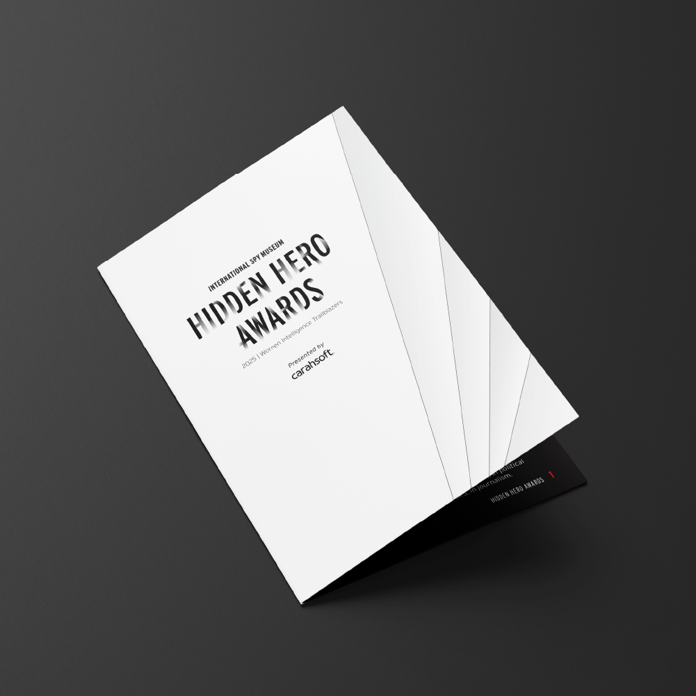 Pages from the printed event program booklet.