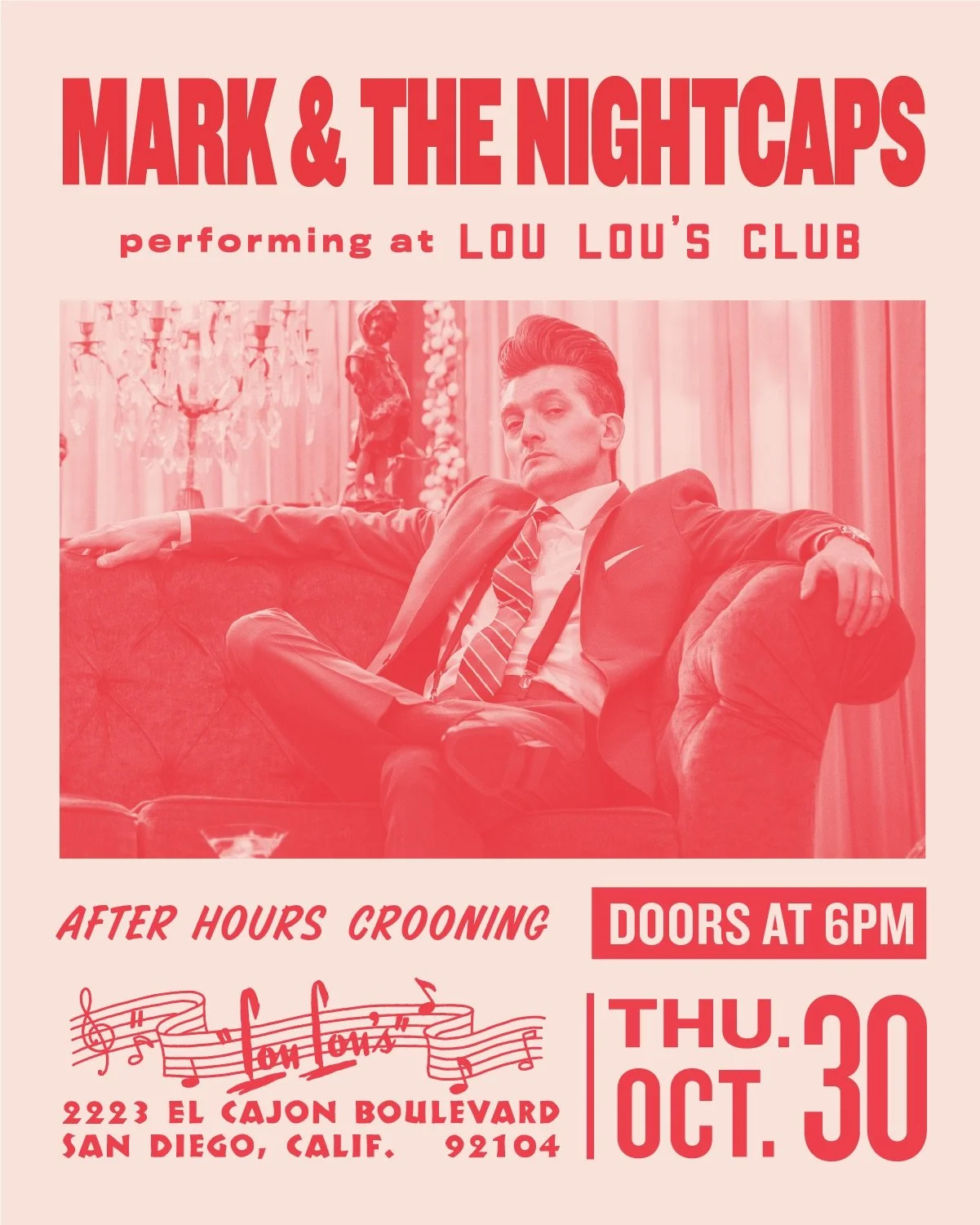 Mark & The Nightcaps @ Lou Lou's Club