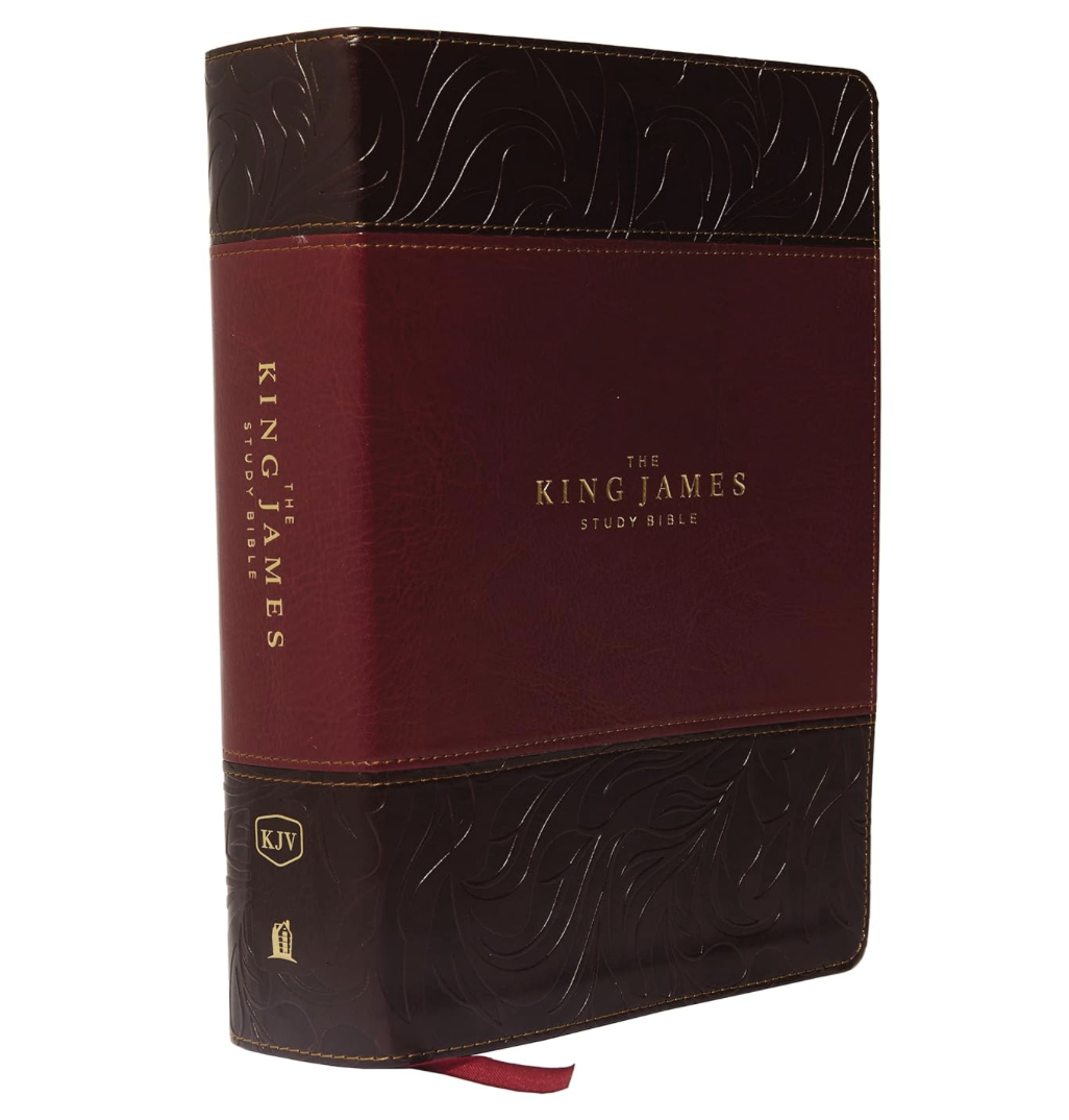 KJV, The King James Study Bible, Leathersoft, Burgundy, Red Letter, Full-Color Edition: Holy Bible, King James Version
