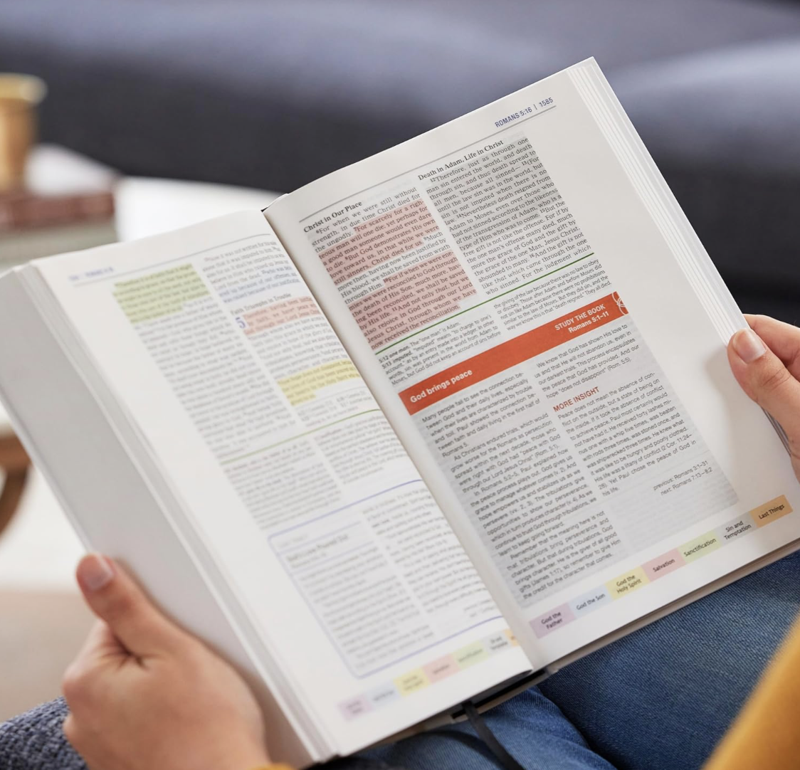 Color Code Study Bible, Revealing God's Truth Color by Color (NKJV, Purple Leathersoft, Red Letter)