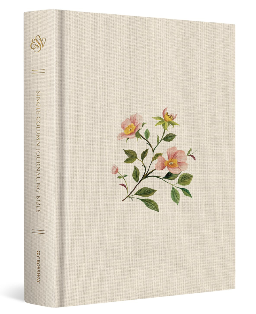 ESV Single Column Journaling Bible (Cloth over Board, Rosehip Design): Holy Bible, English Standard Version