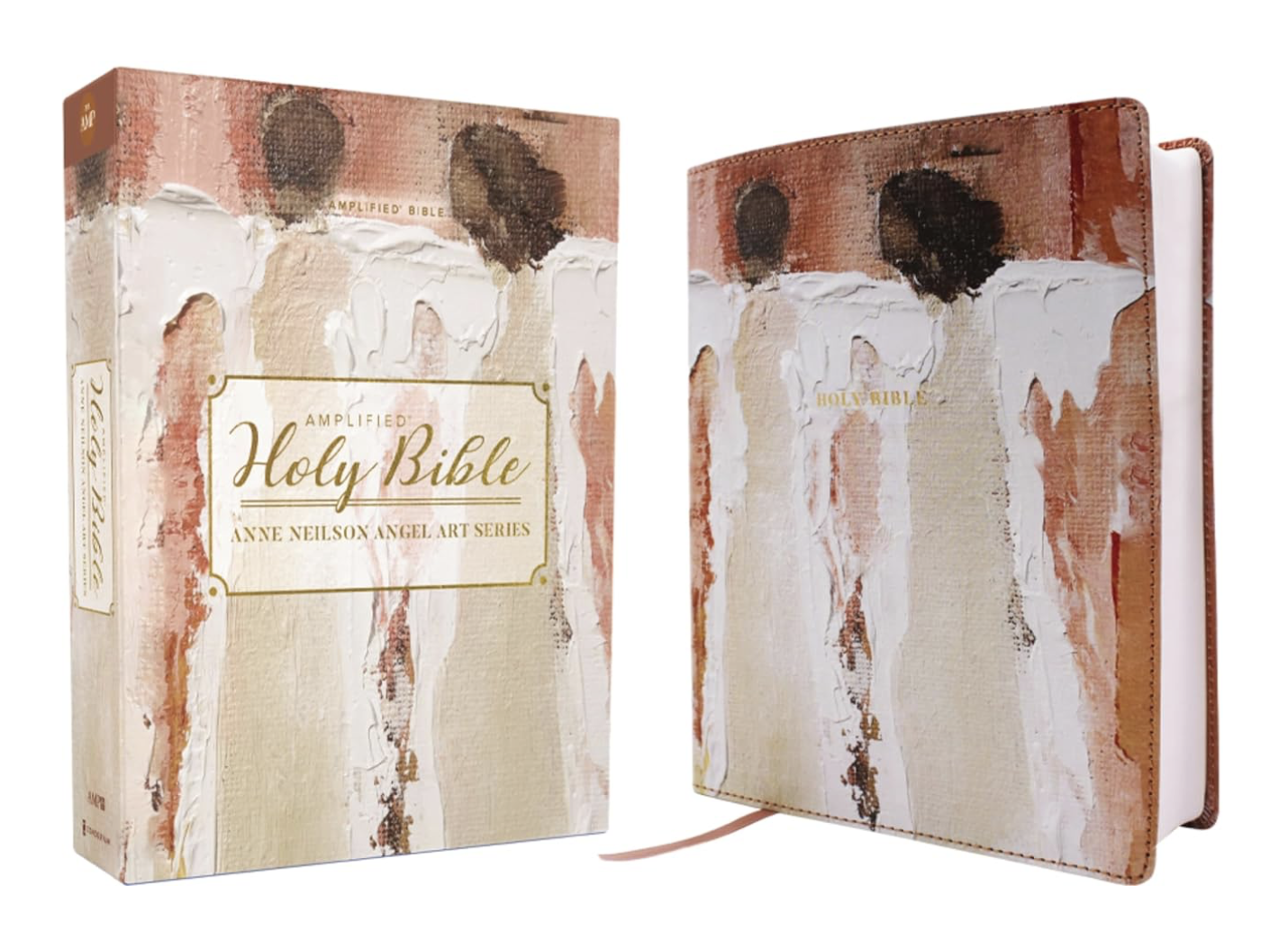 Amplified Holy Bible, Anne Neilson Angel Art Series, Leathersoft, Blush