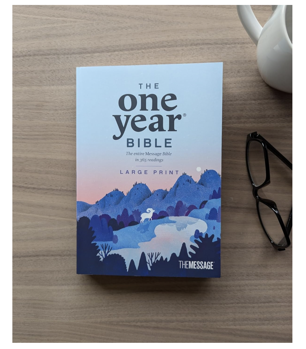 The One Year Bible The Message, Large Print Thinline Edition (Softcover)